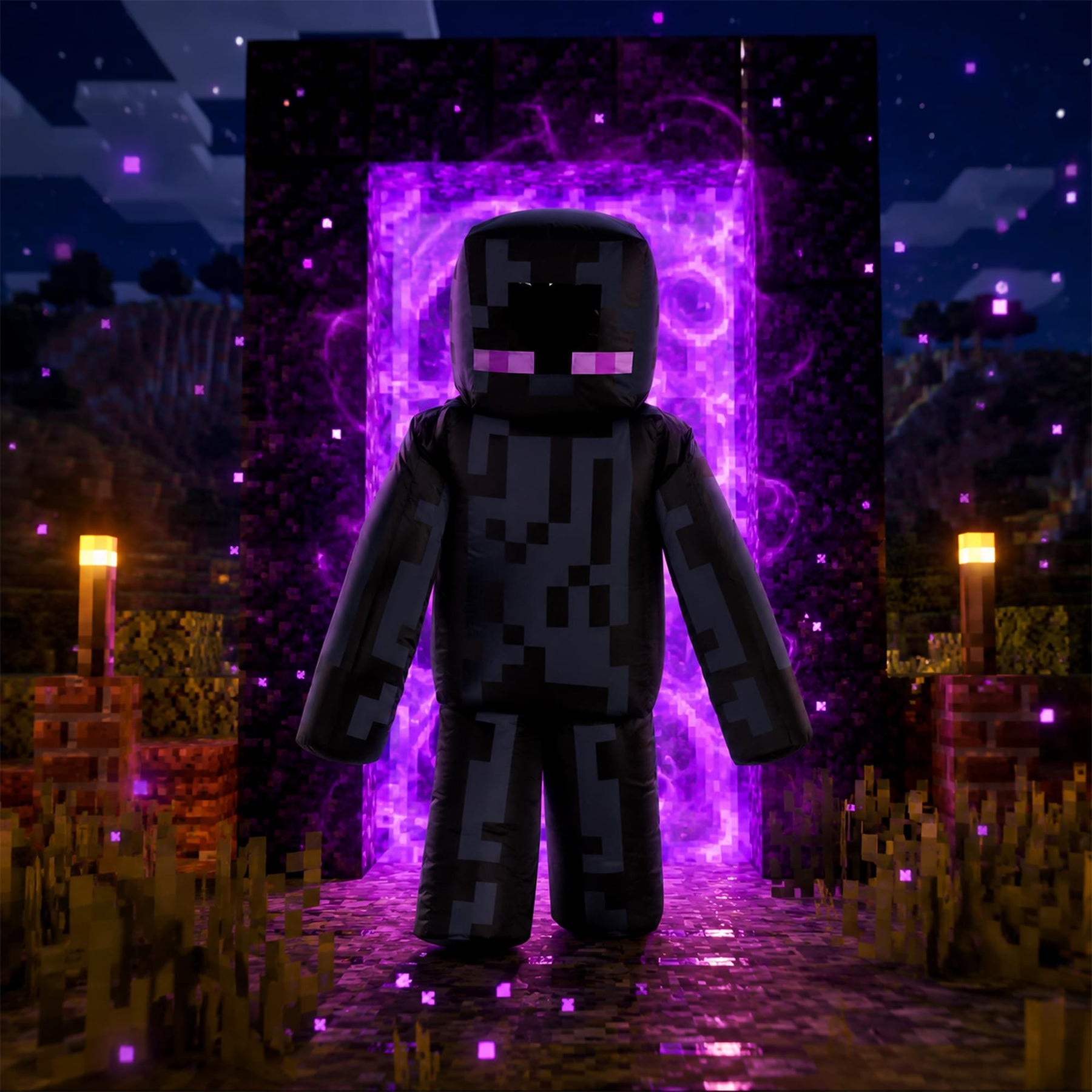 Minecraft Inflatable Enderman Child Costume | One Size