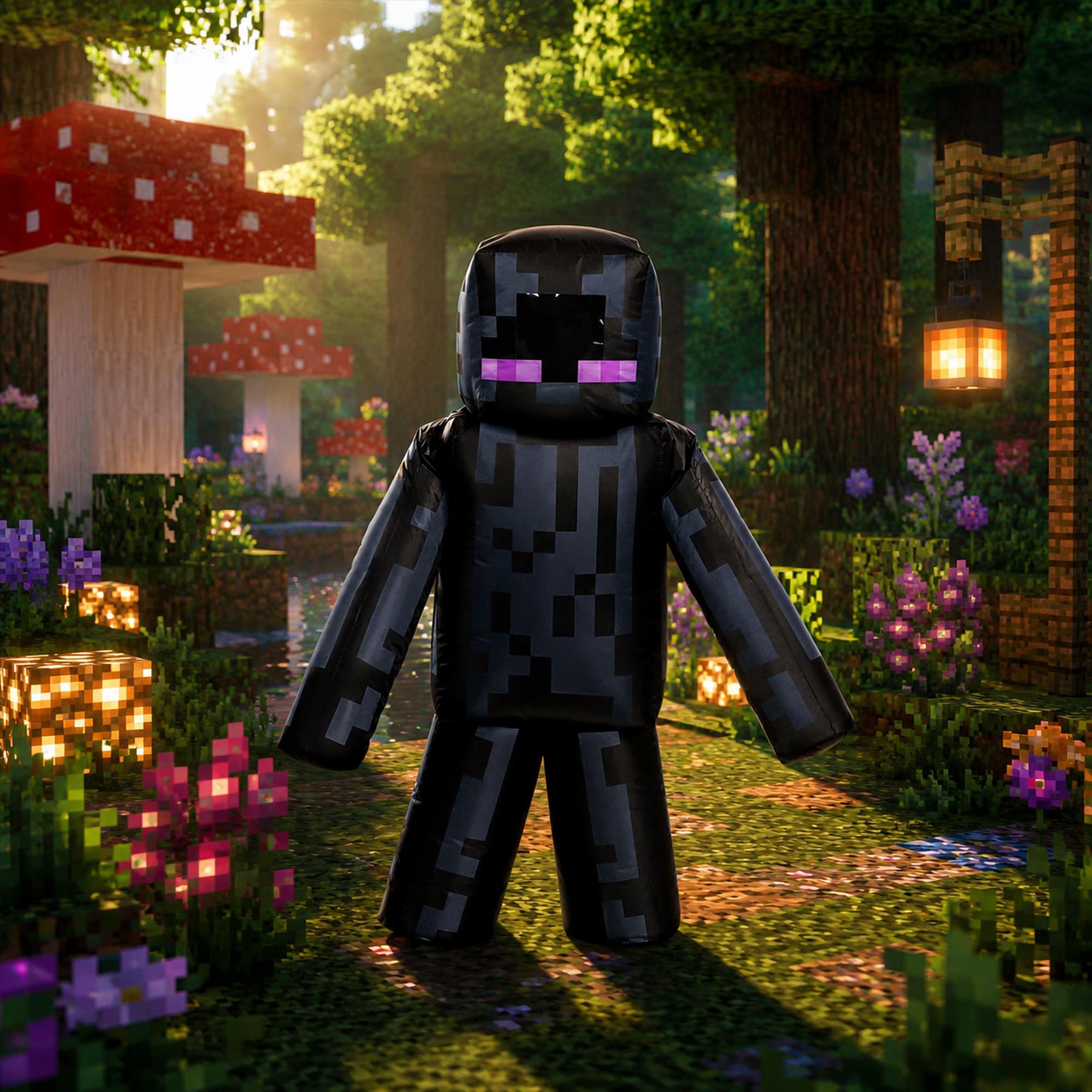 Minecraft Inflatable Enderman Child Costume | One Size