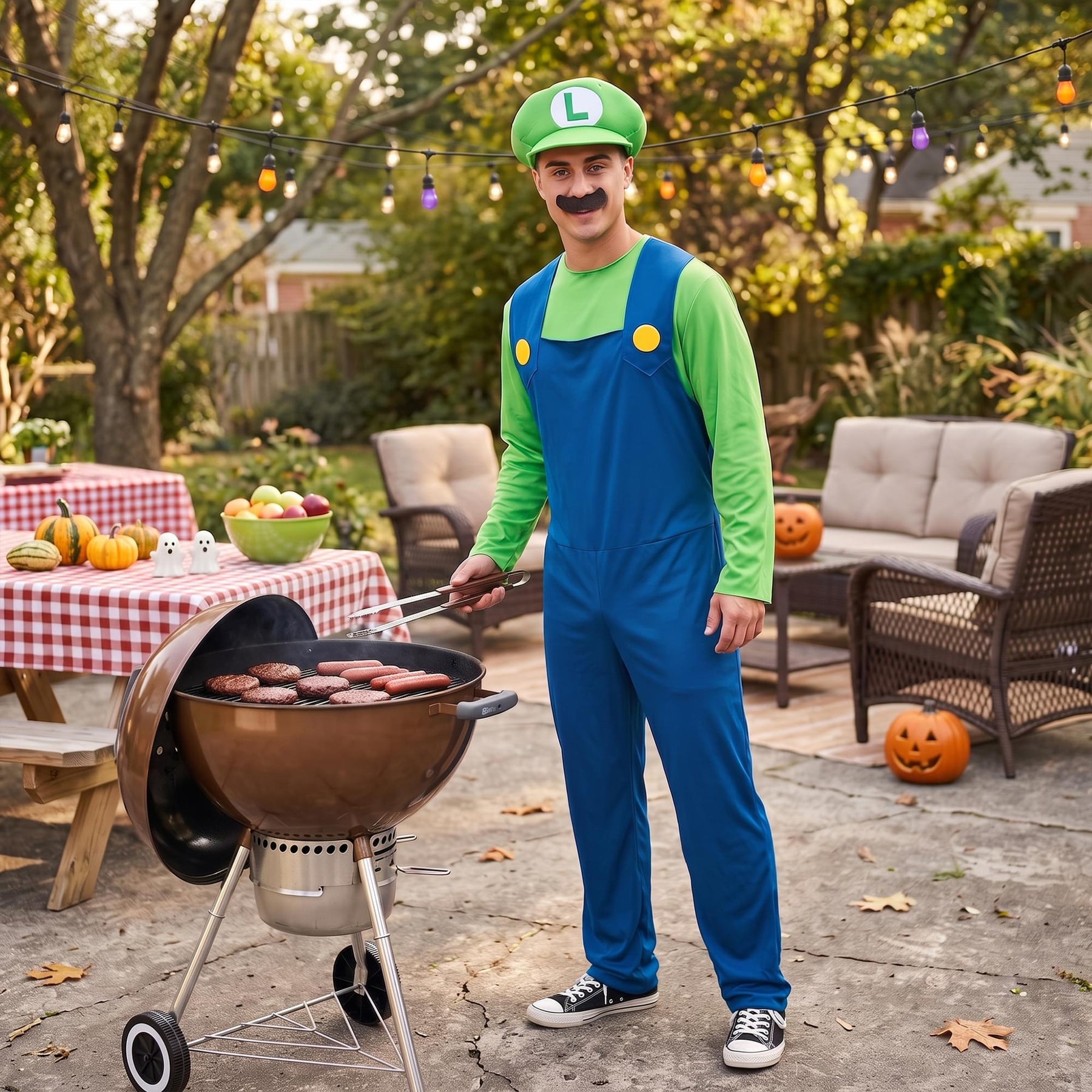 Super Mario Bros. Luigi Classic Adult Costume