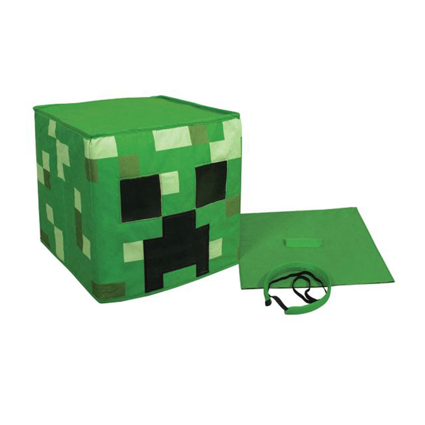 Minecraft Creeper Headpiece/Block Head Costume Mask | One Size