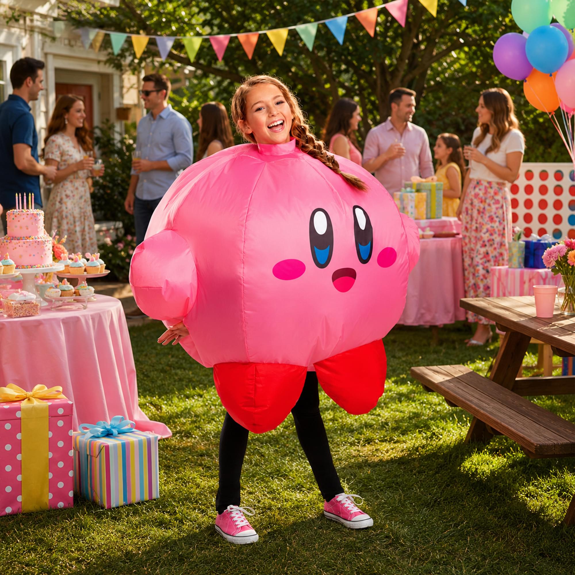 Kirby Inflatable Child Costume | One Size