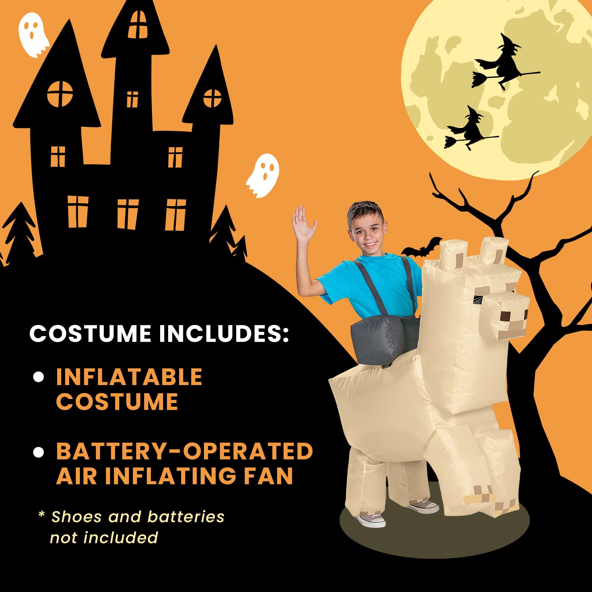 Minecraft Llama Ride-On Inflatable Child Costume