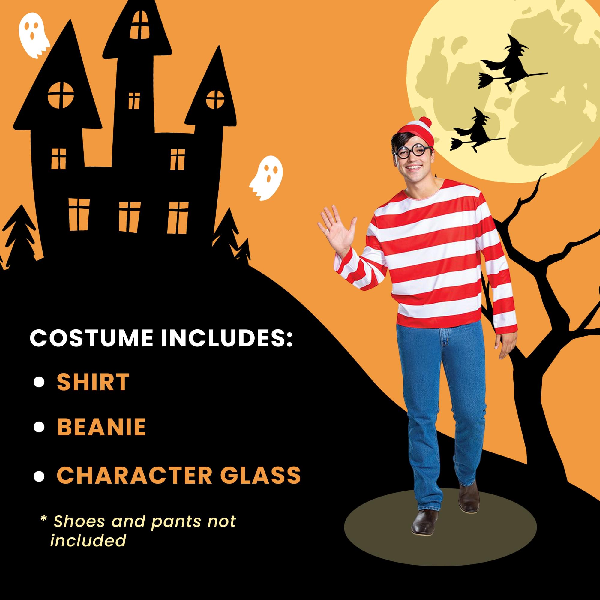 Where's Waldo? Waldo Classic Adult Costume