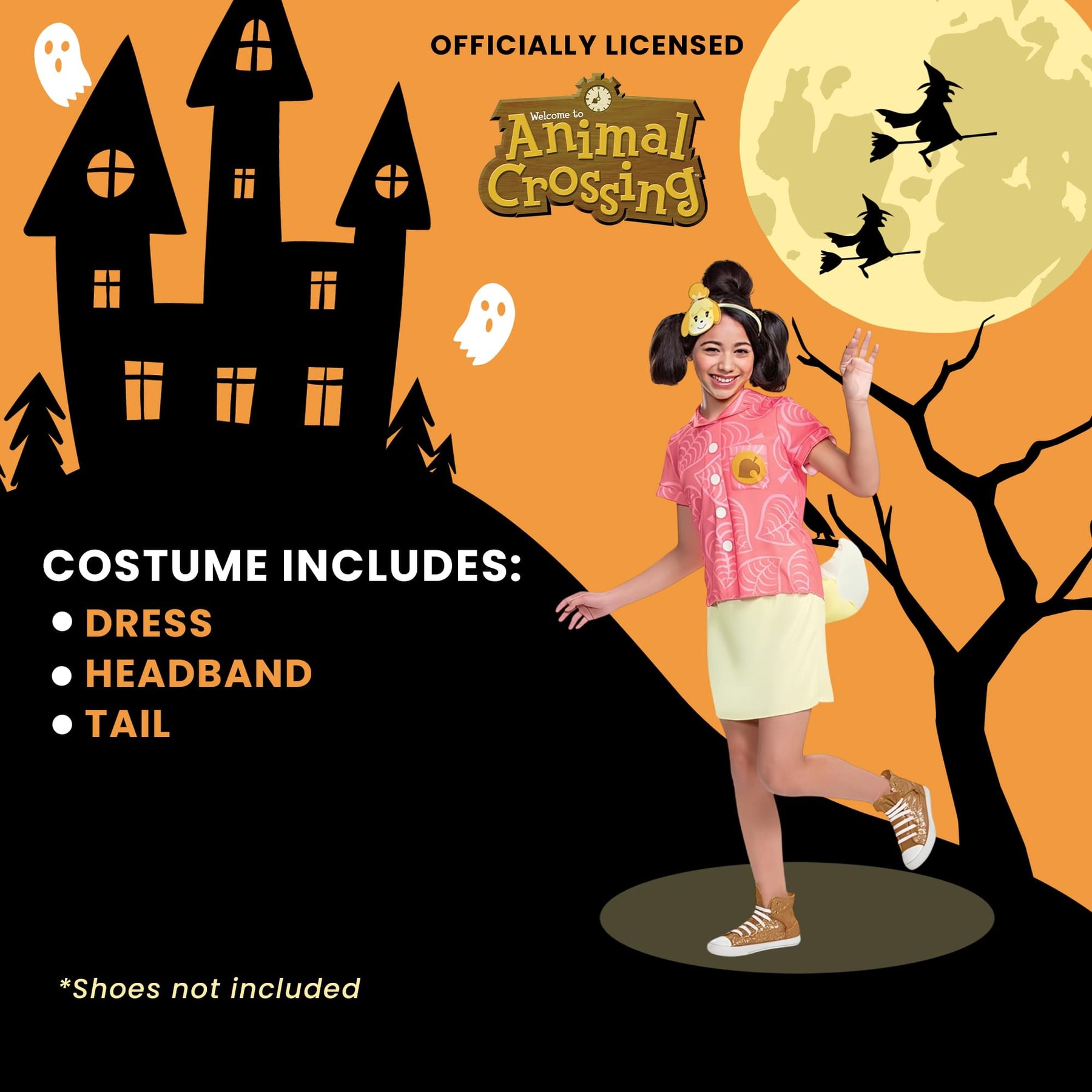 Nintendo Animal Crossing Isabelle Classic Child Costume | L (10-12)