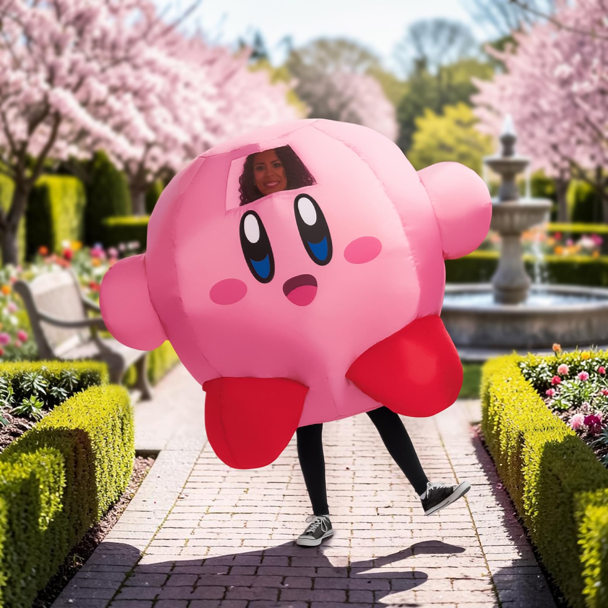 Kirby Adult Inflatable Costume | One Size