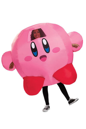 Kirby Adult Inflatable Costume | One Size
