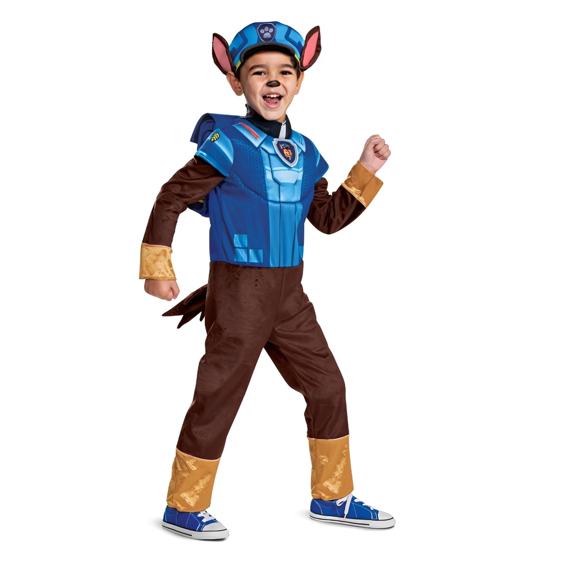 PAW Patrol Chase Deluxe Toddler Costume | Small (2T)