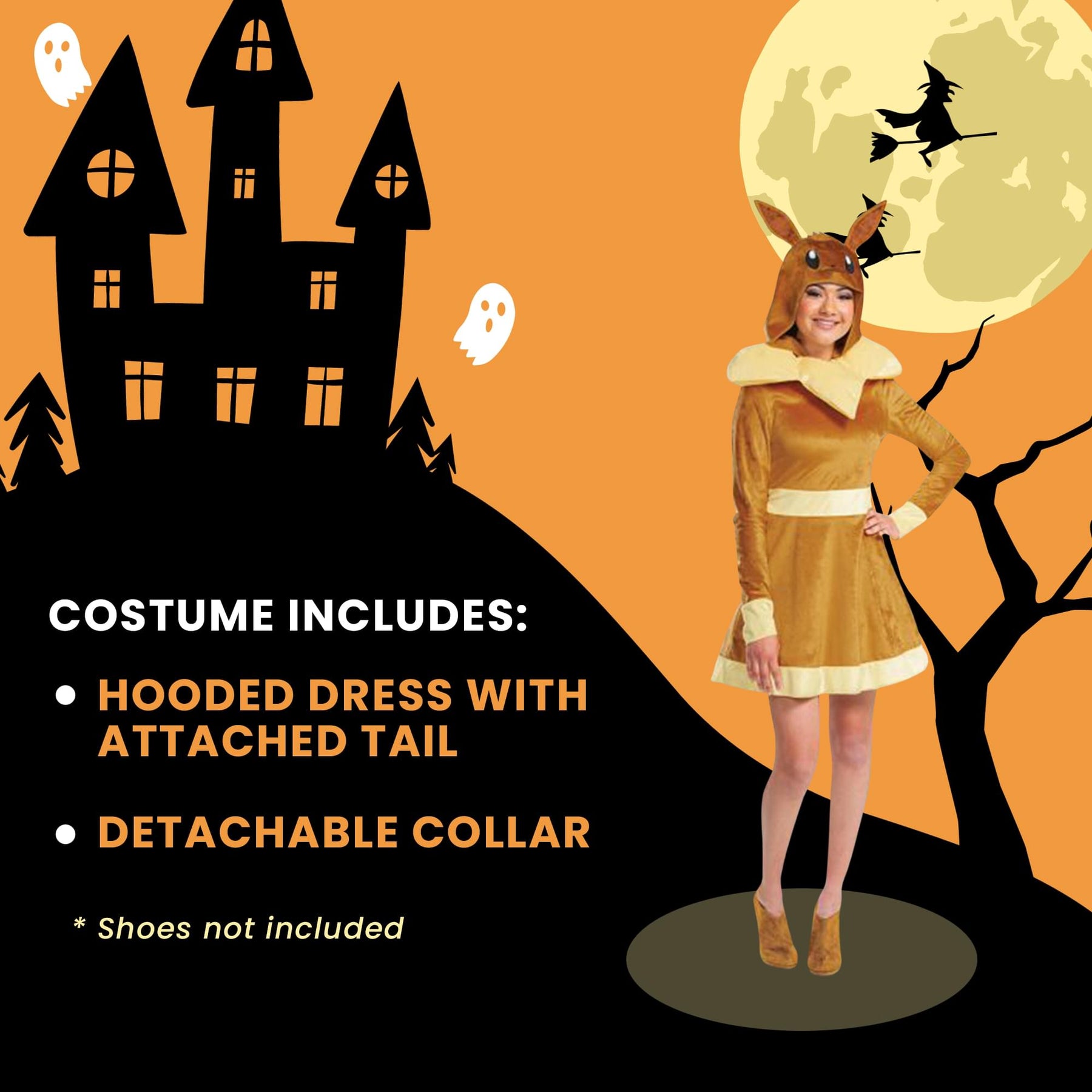 Pokemon Eevee Deluxe Adult Costume