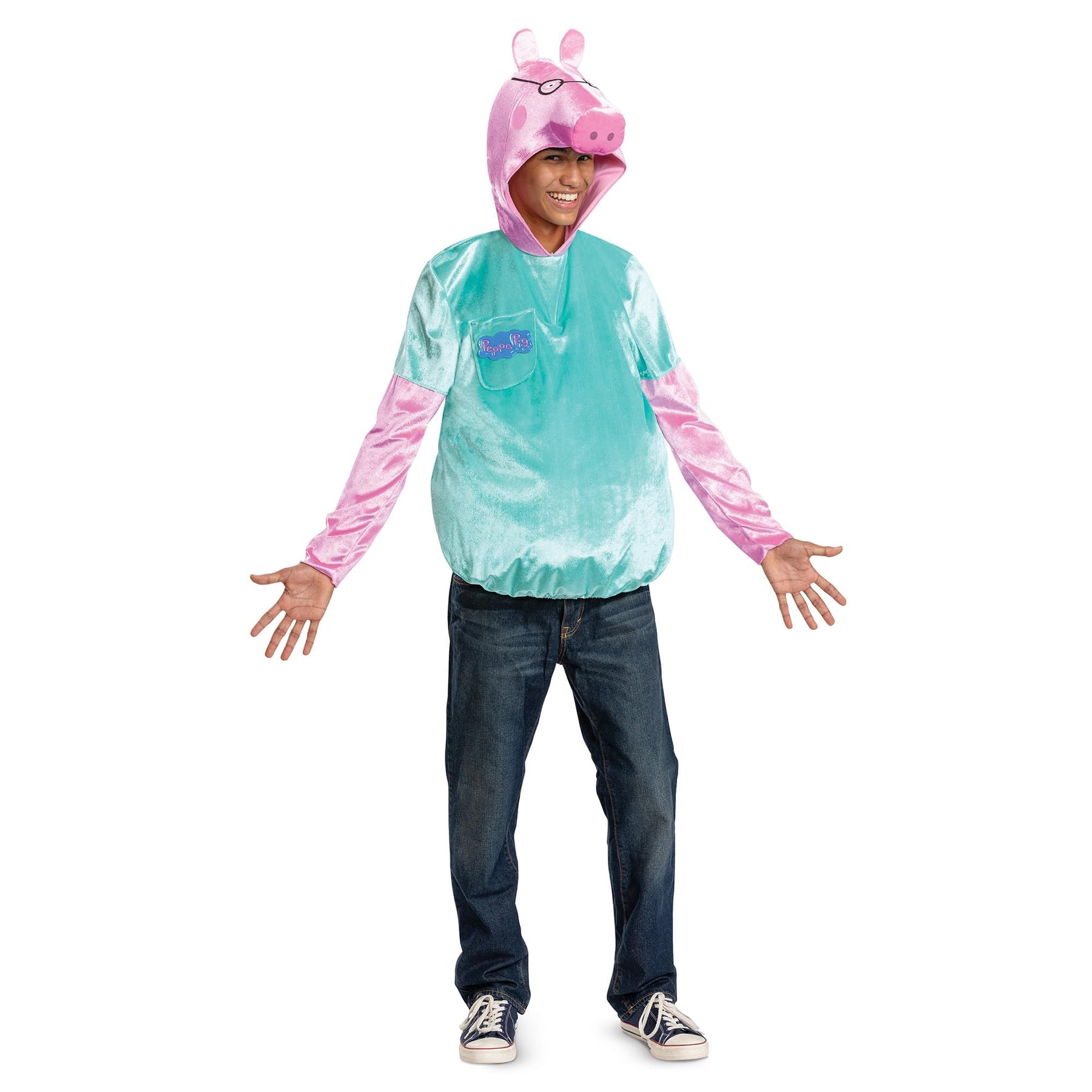 Peppa Pig Daddy Pig Deluxe Adult Costume | X-Large