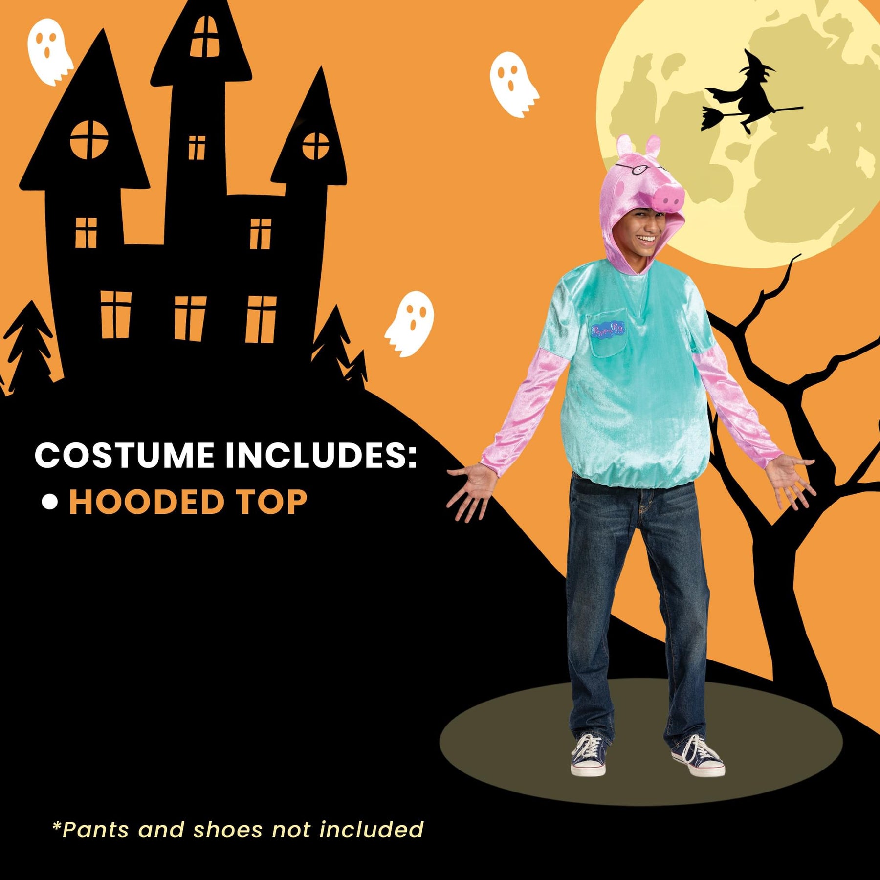 Peppa Pig Daddy Pig Deluxe Adult Costume | X-Large