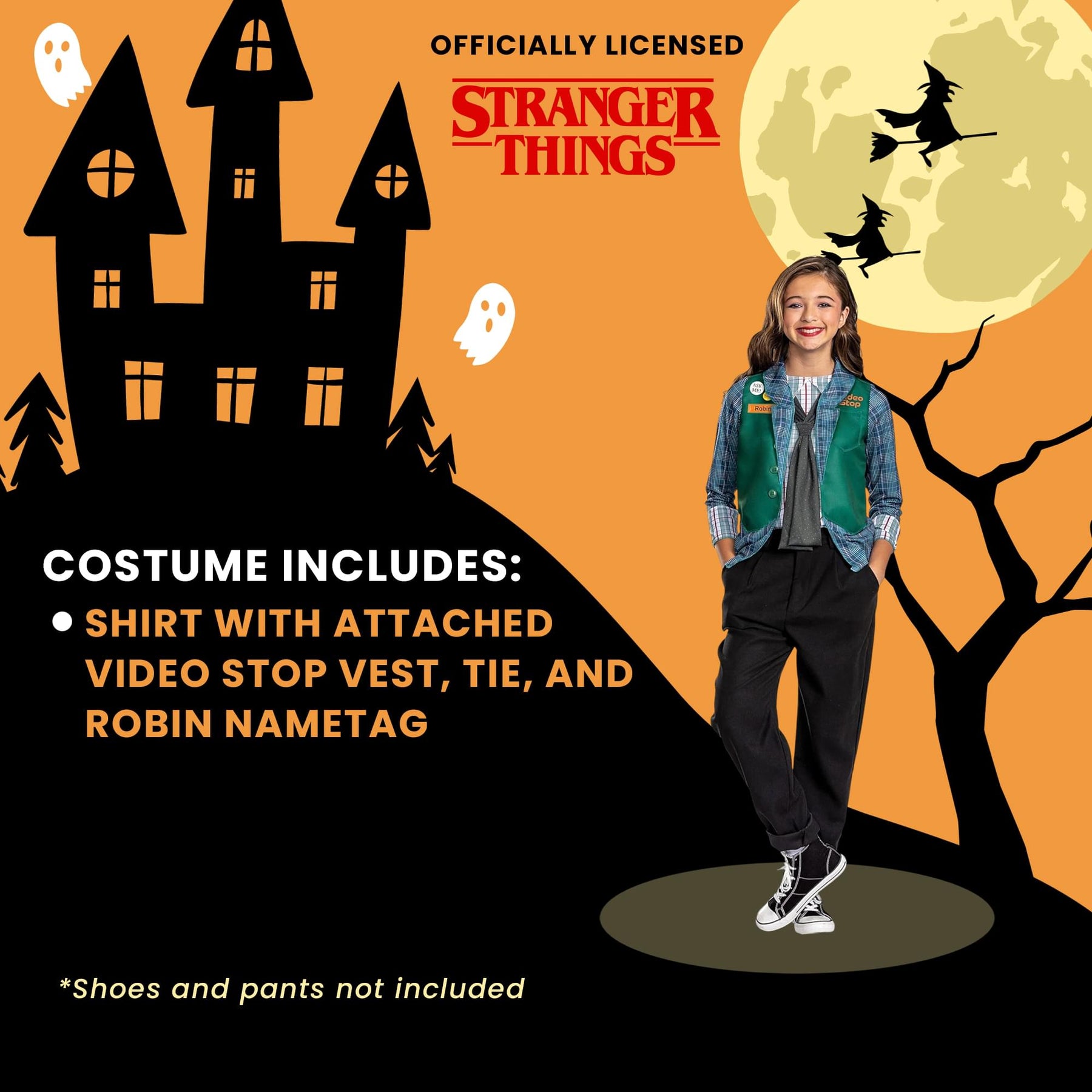 Stranger Things Robin S4 Tween Classic Costume | L (10-12)