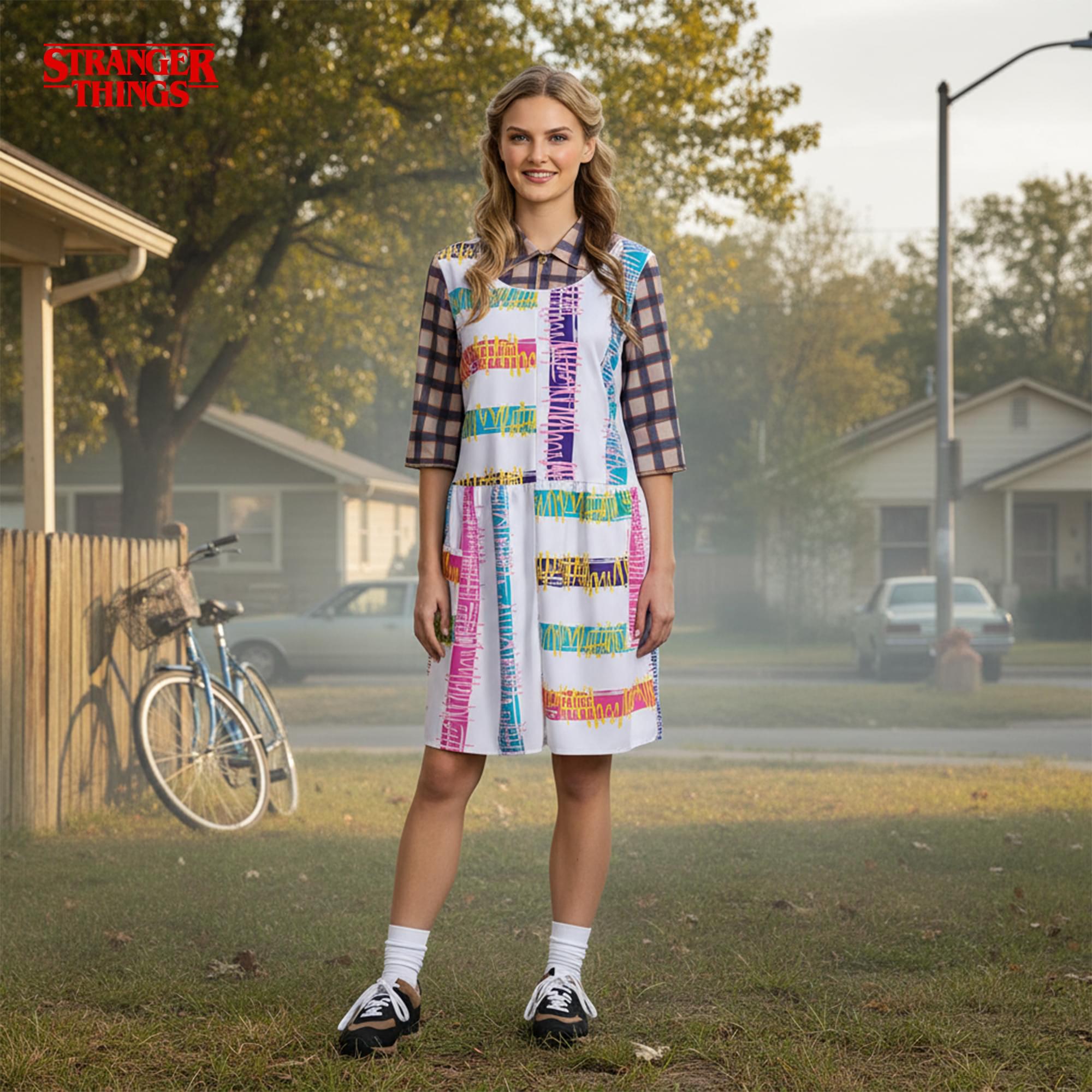 Stranger Things Eleven S4 Look Deluxe Adult Costume | L (12-14)