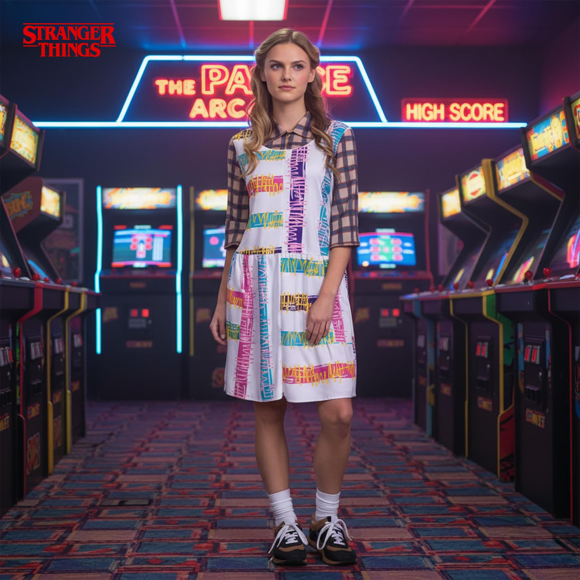 Stranger Things Eleven S4 Look Deluxe Adult Costume | L (12-14)