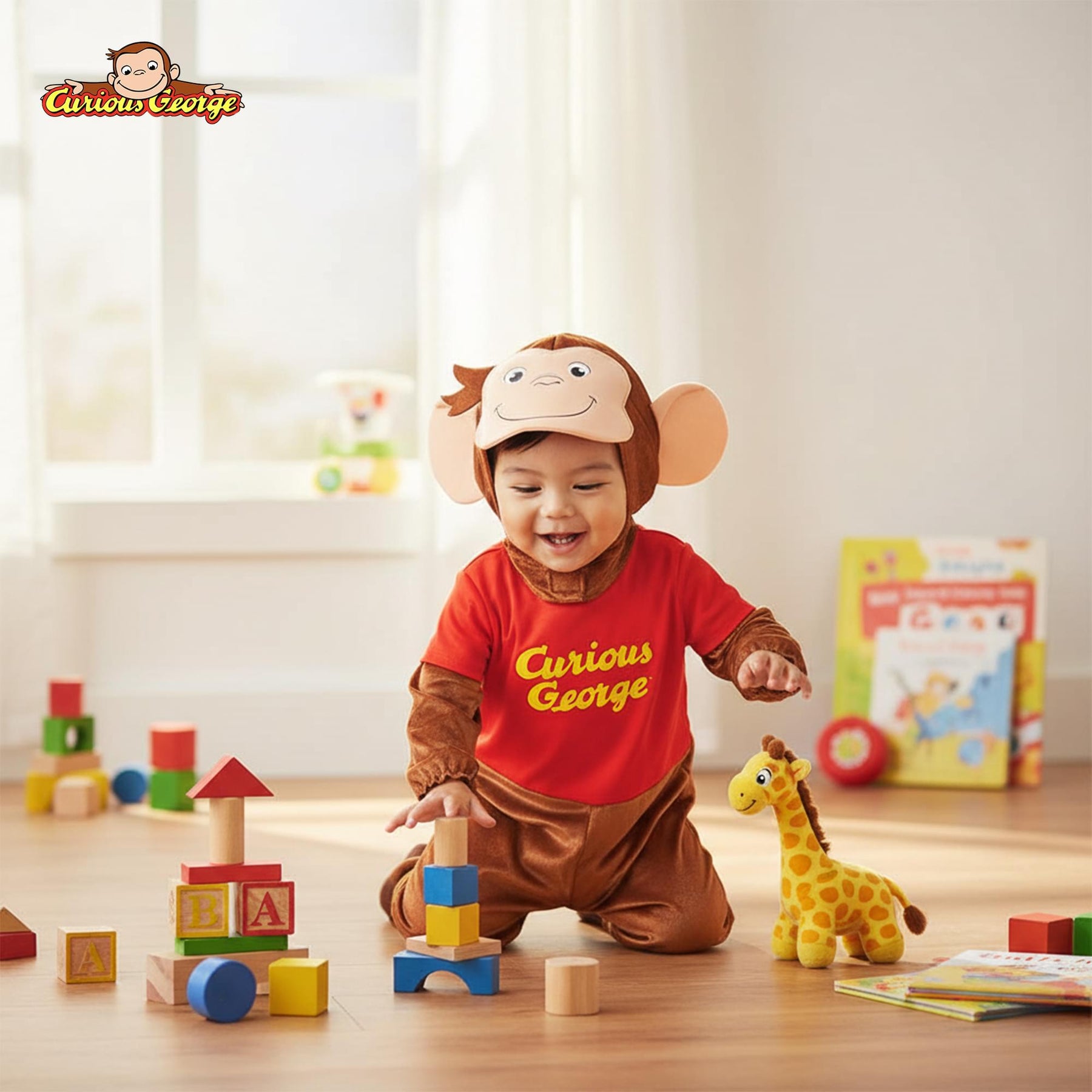 Curious George Toddler Costume | Small (2T)