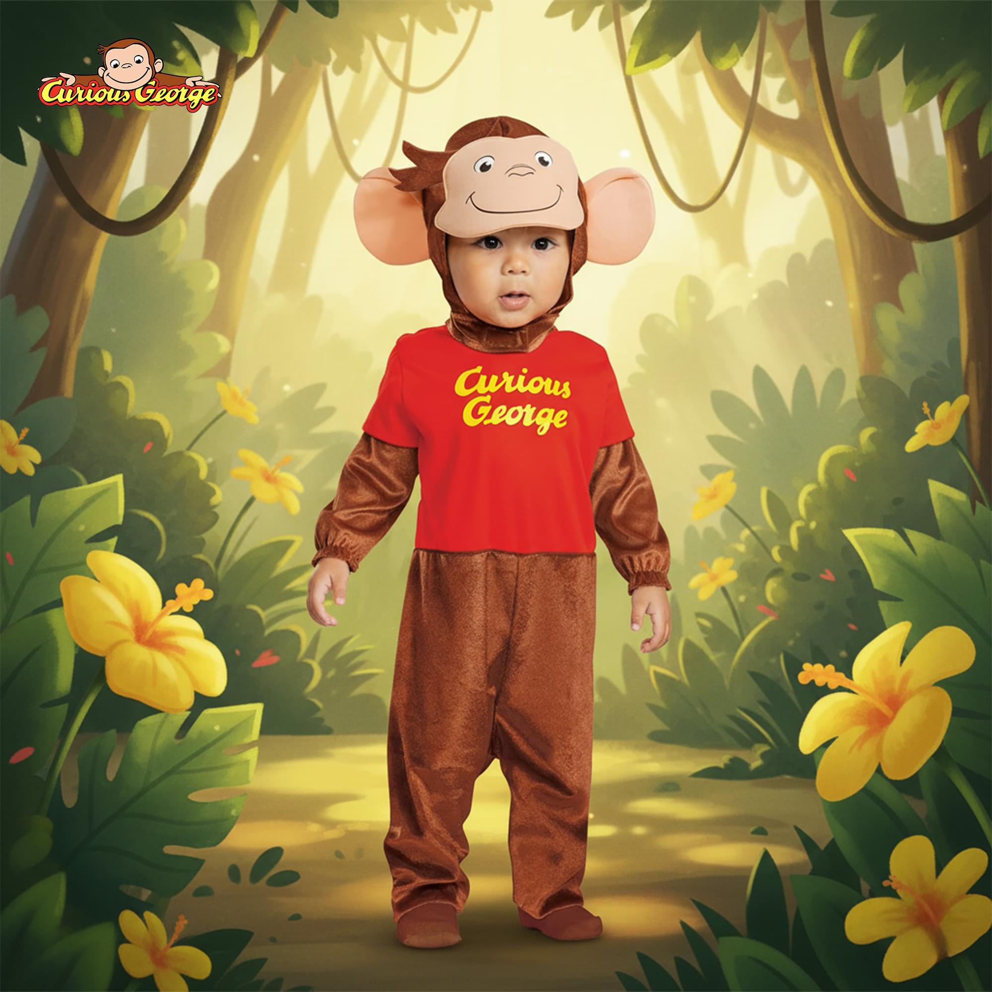 Curious George Toddler Costume | Small (2T)