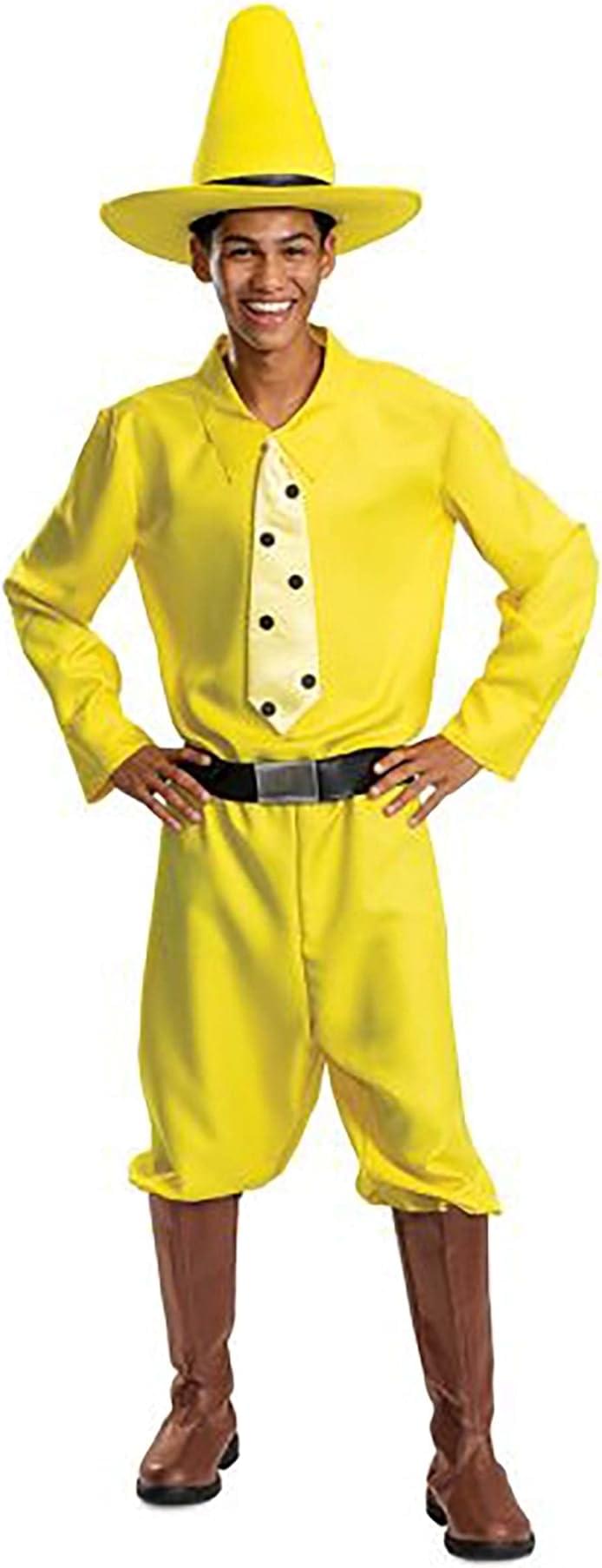 Curious George Person In The Yellow Hat Adult Costume