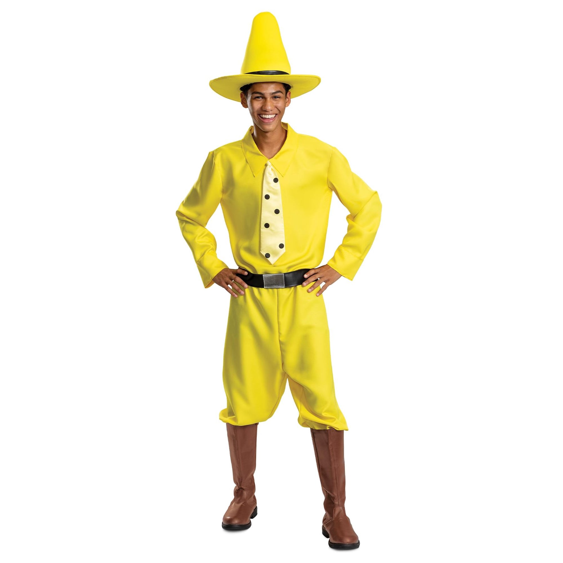 Curious George Person In The Yellow Hat Adult Costume