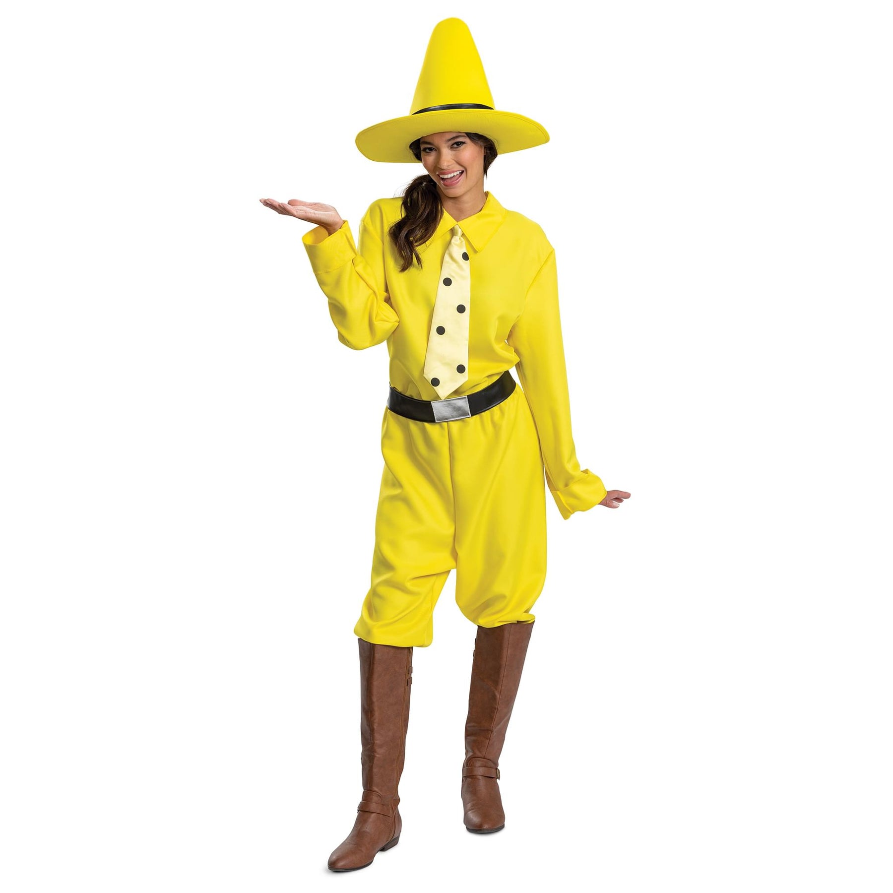 Curious George Person In The Yellow Hat Adult Costume
