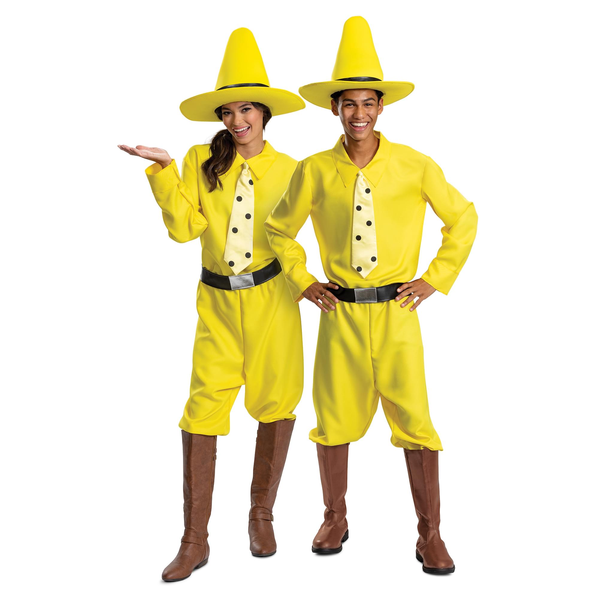Curious George Person In The Yellow Hat Adult Costume