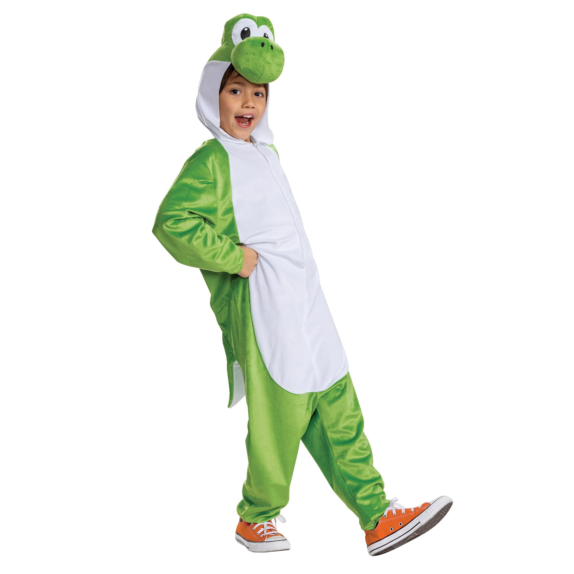 Super Mario Bros. Yoshi Hooded Child Jumpsuit Costume