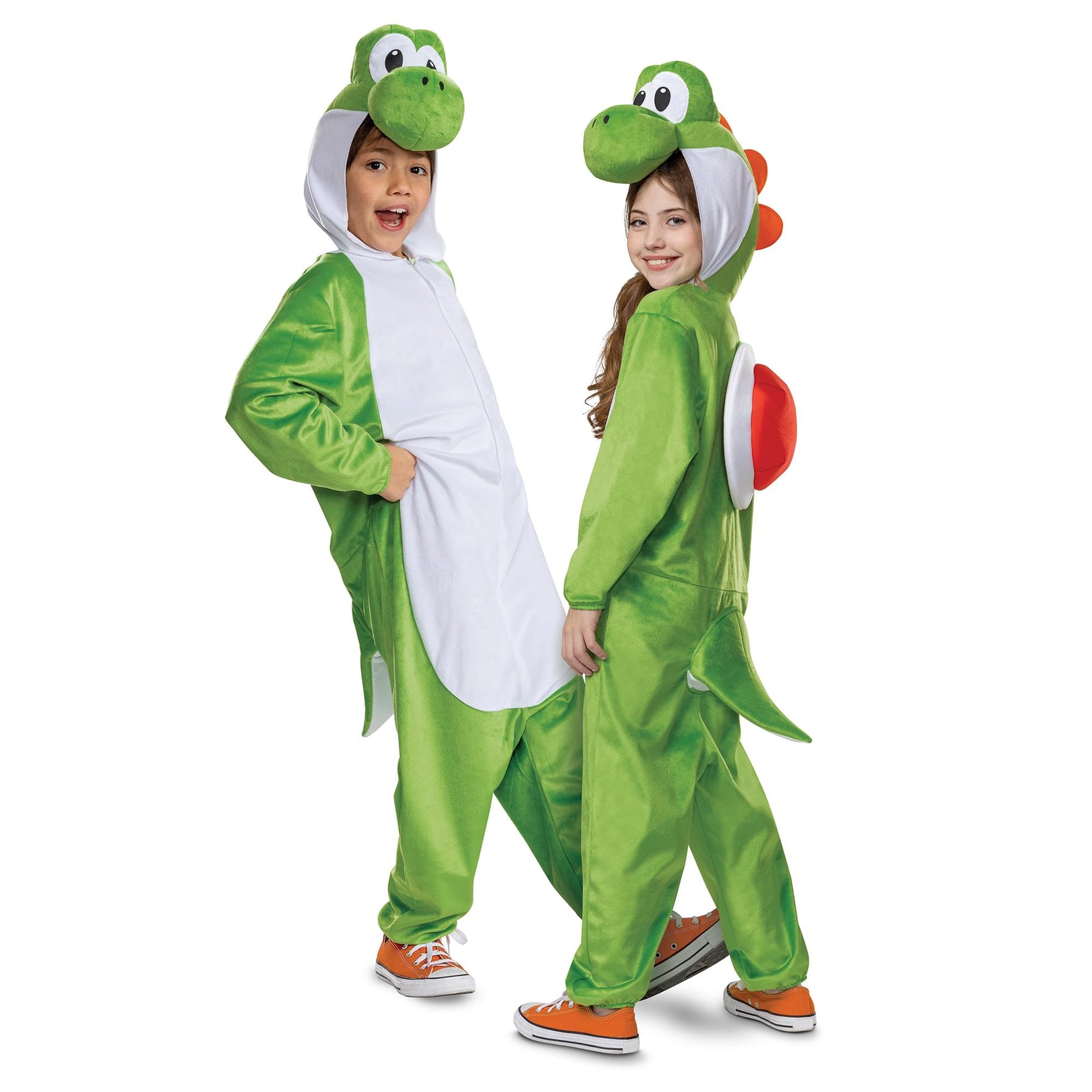 Super Mario Bros. Yoshi Hooded Child Jumpsuit Costume