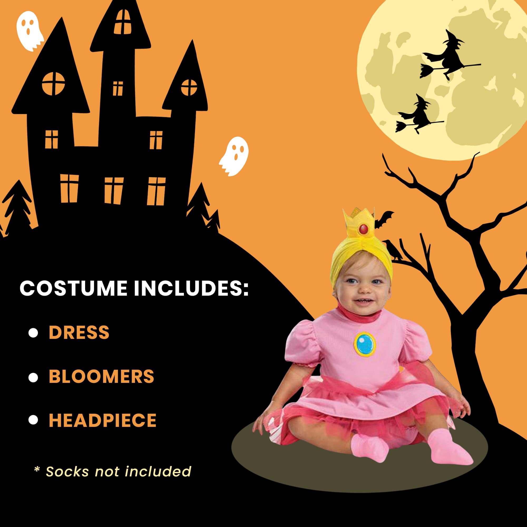 Super Mario Bros. Princess Peach Posh Infant Costume