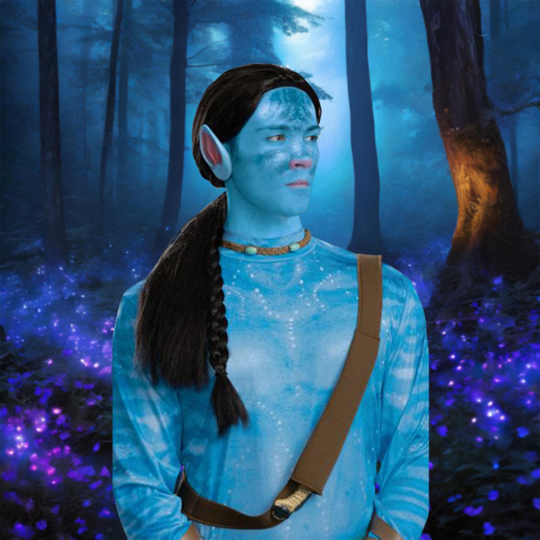 Avatar 2 Jake Sully Reef Look Deluxe Adult Costume Wig