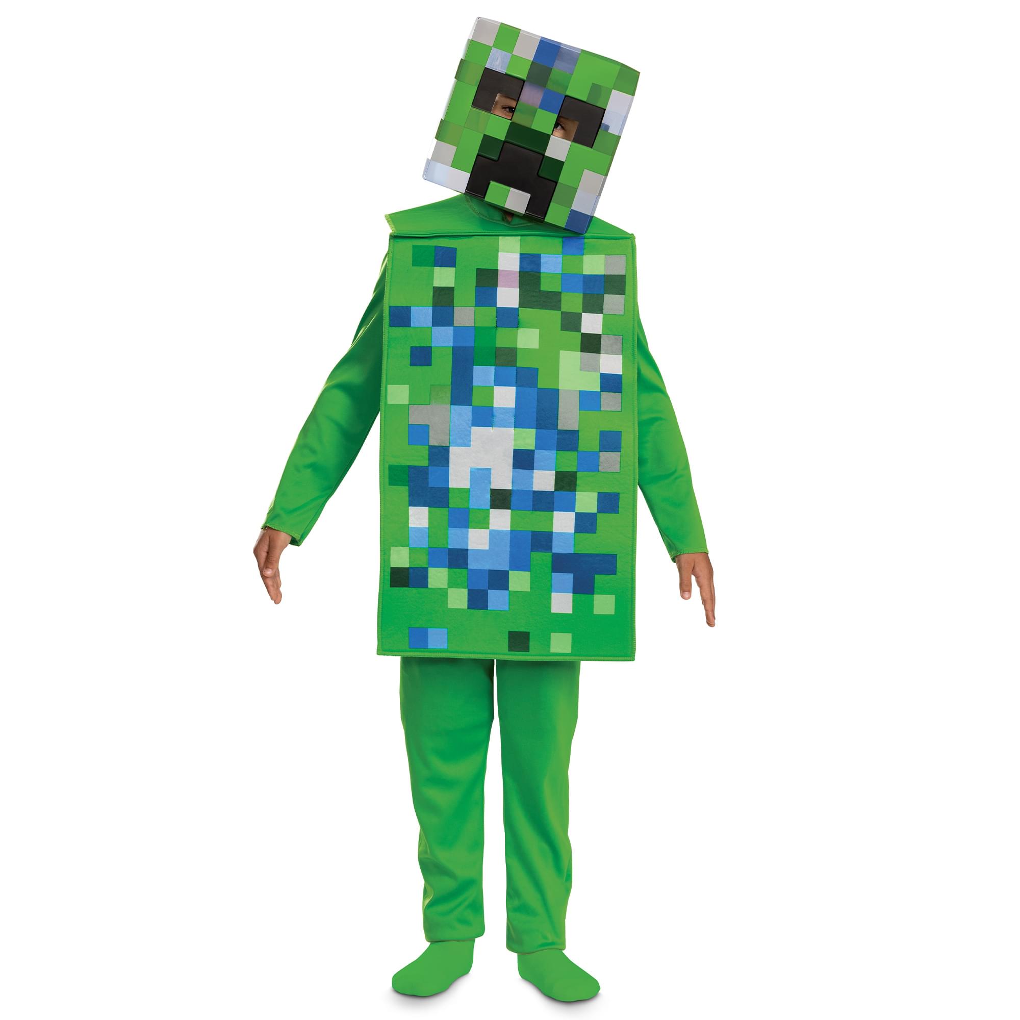 Minecraft Charged Creeper Classic Child Costume Jumpsuit