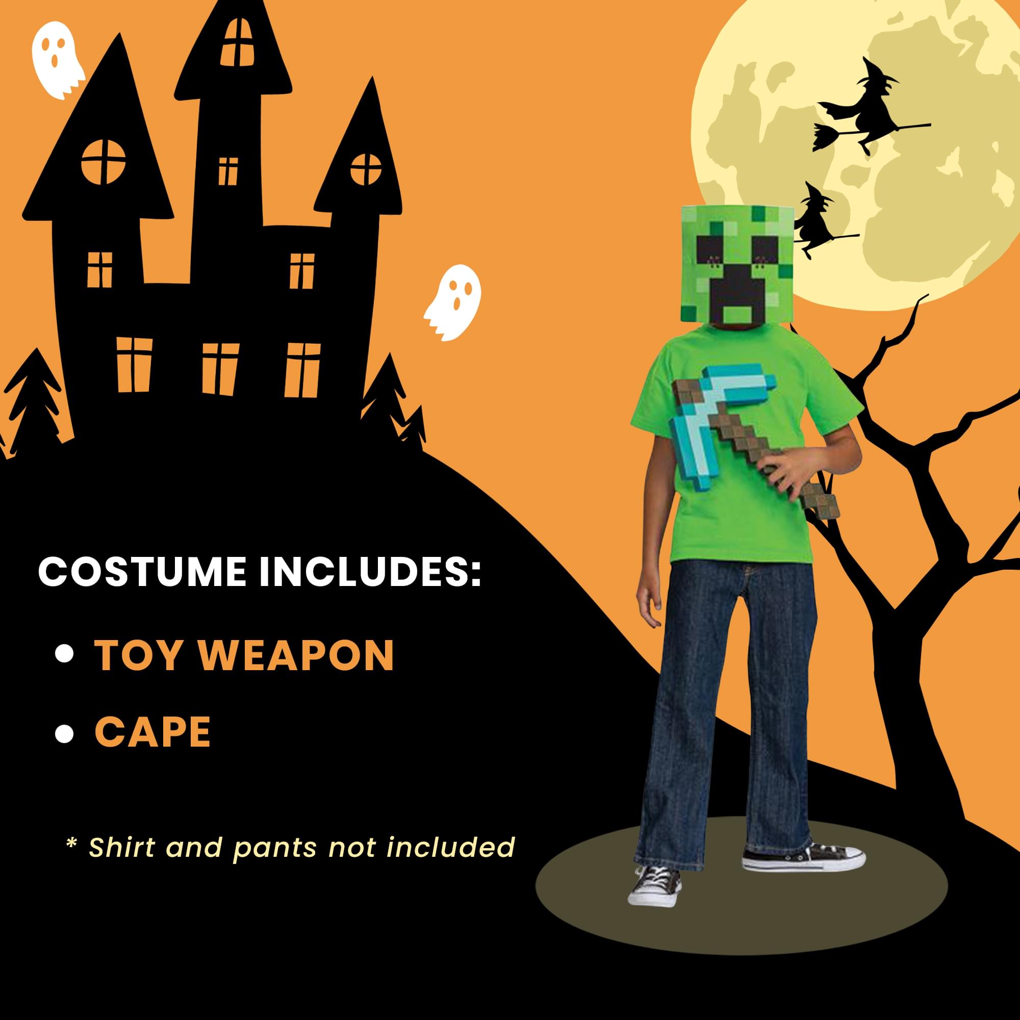 Minecraft Pickaxe and Mask Child Accessory Set