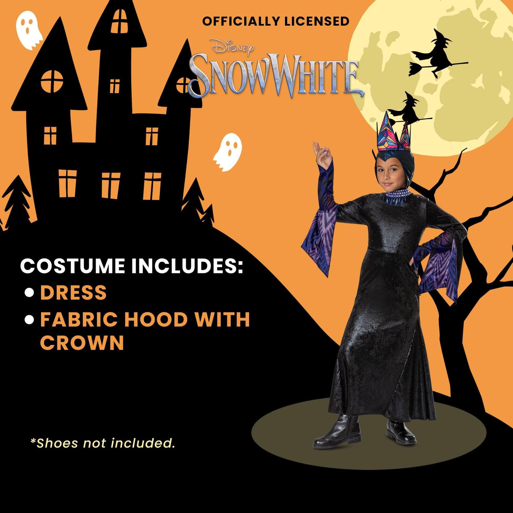 Disney Snow White Movie Evil Queen Deluxe Child Costume