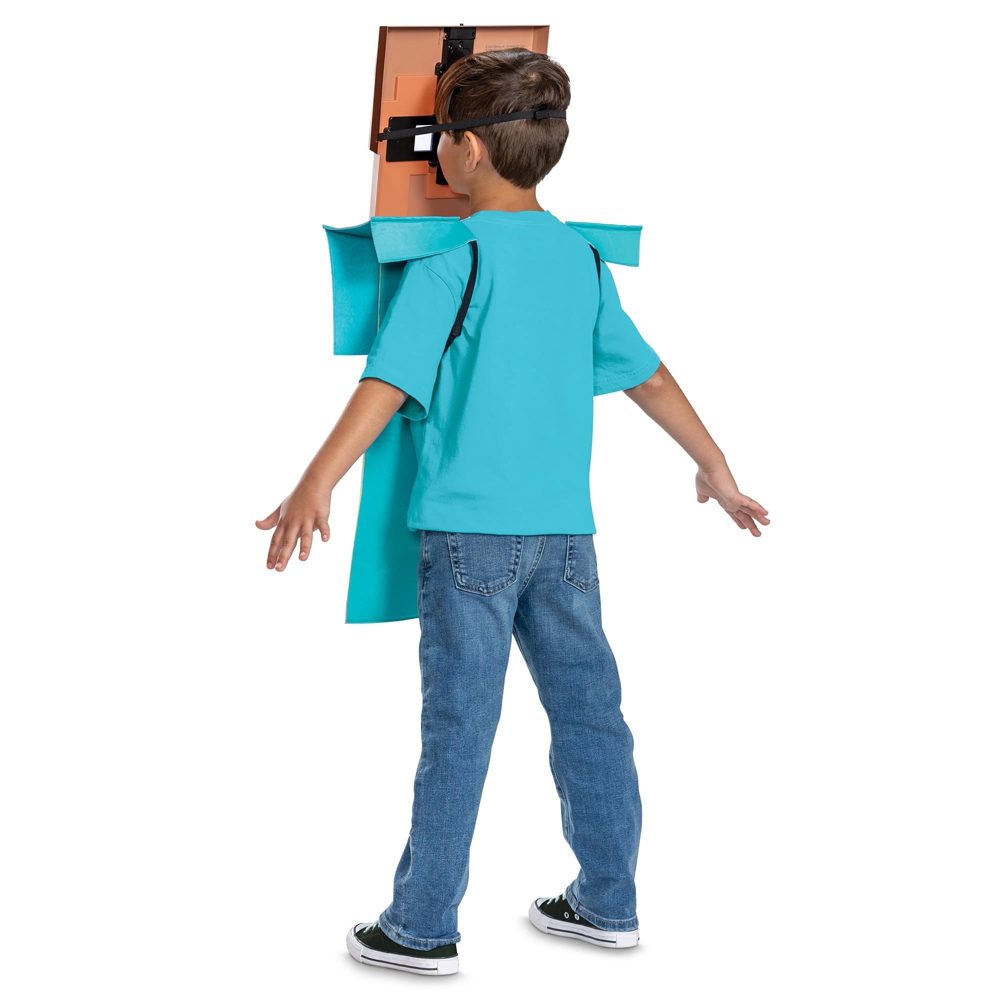 Minecraft Steve Light-Up Child Costume Kit | One Size Fits Most