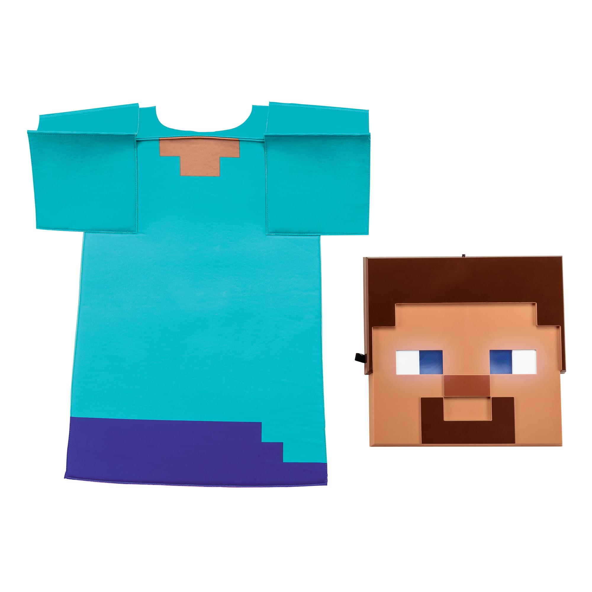 Minecraft Steve Light-Up Child Costume Kit | One Size Fits Most