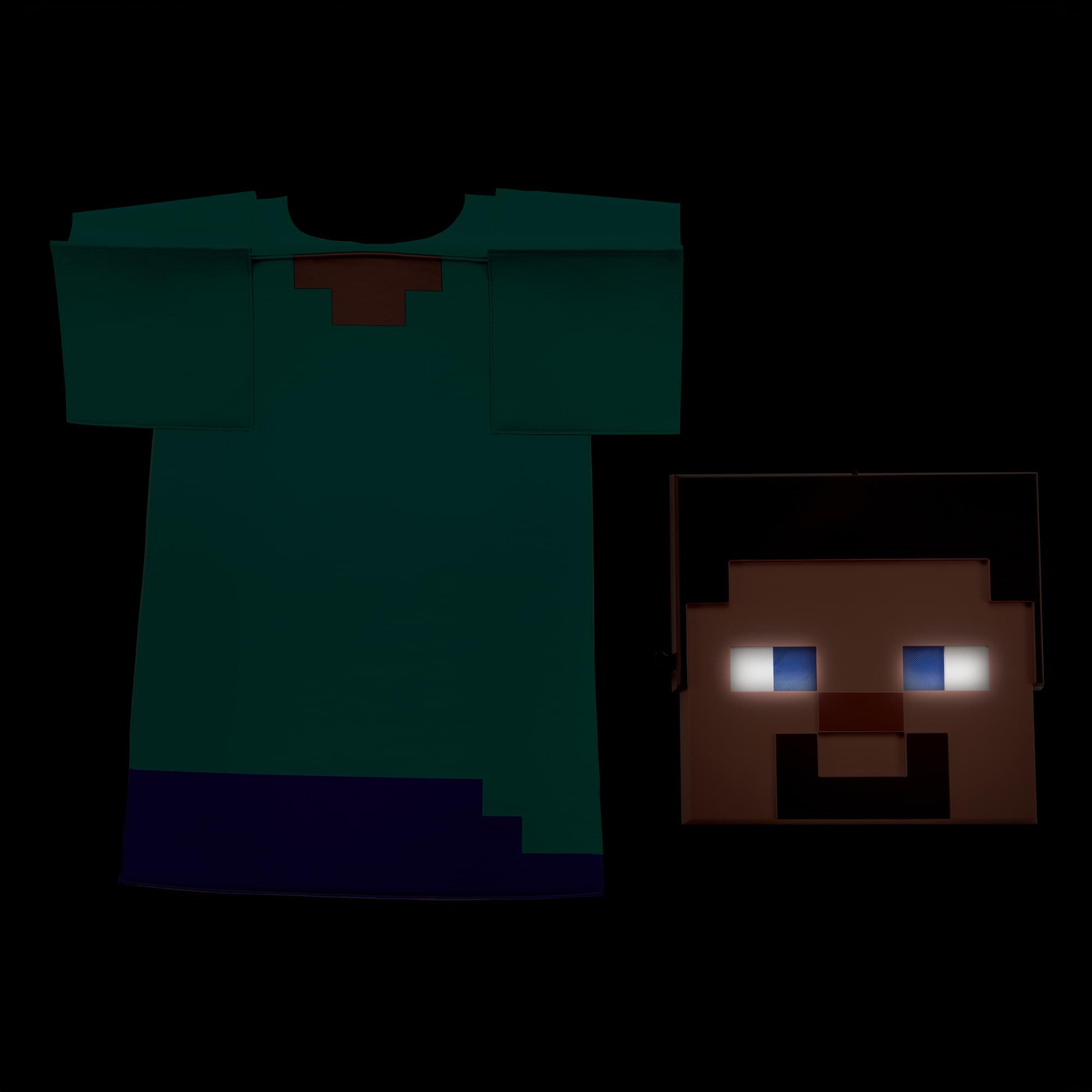Minecraft Steve Light-Up Child Costume Kit | One Size Fits Most