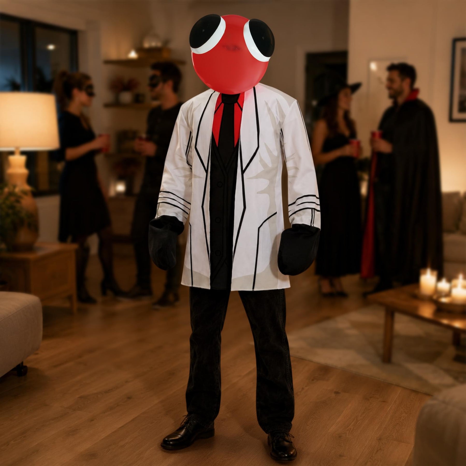 Rainbow Friends Scientist Red Adult Costume