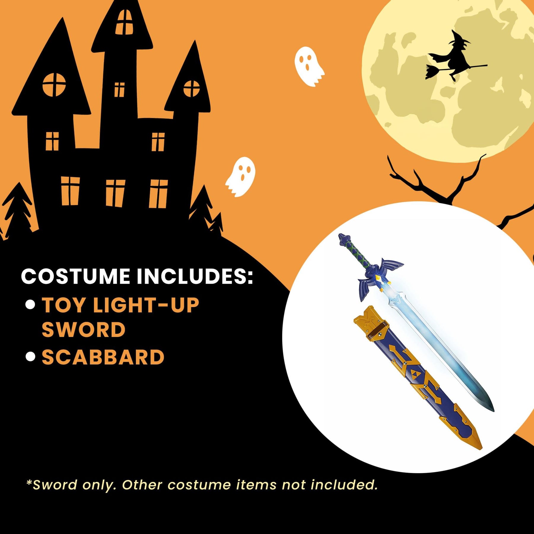 The Legend Of Zelda Link Light-Up Master Sword Costume Accessory