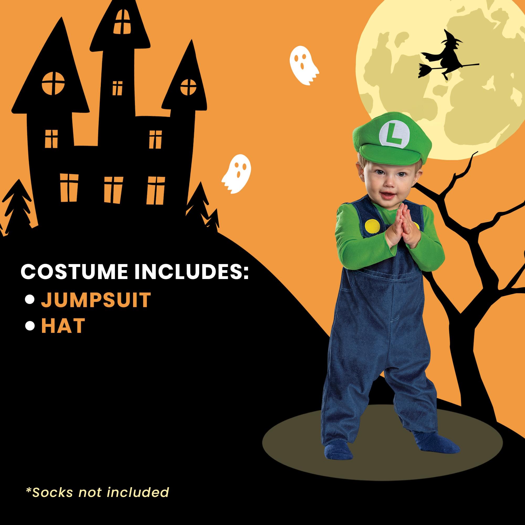 Super Mario Bros. Luigi Posh Infant Costume