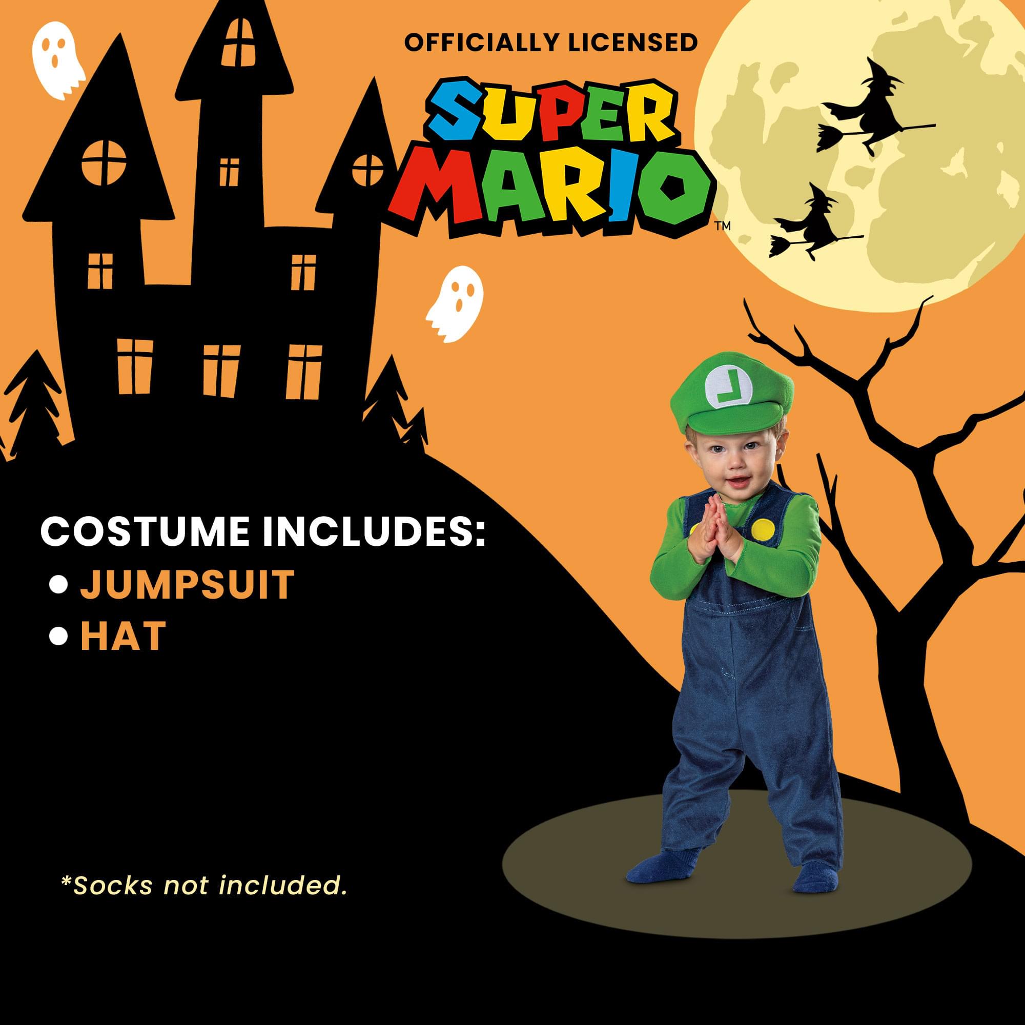 Super Mario Bros. Luigi Posh Infant Costume