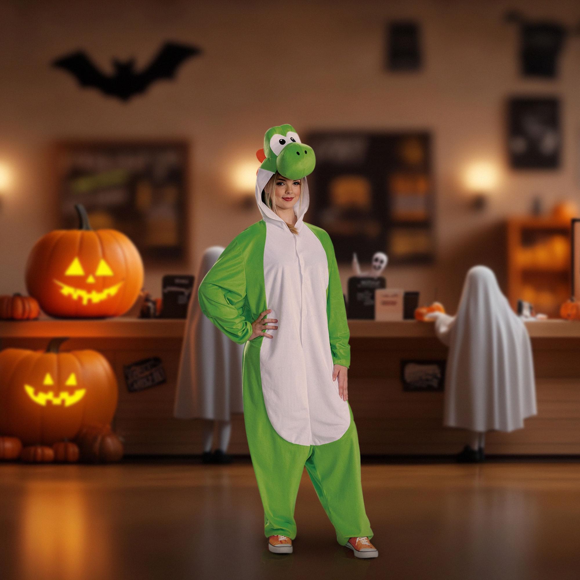 Super Mario Bros. Yoshi Hooded Adult Costume