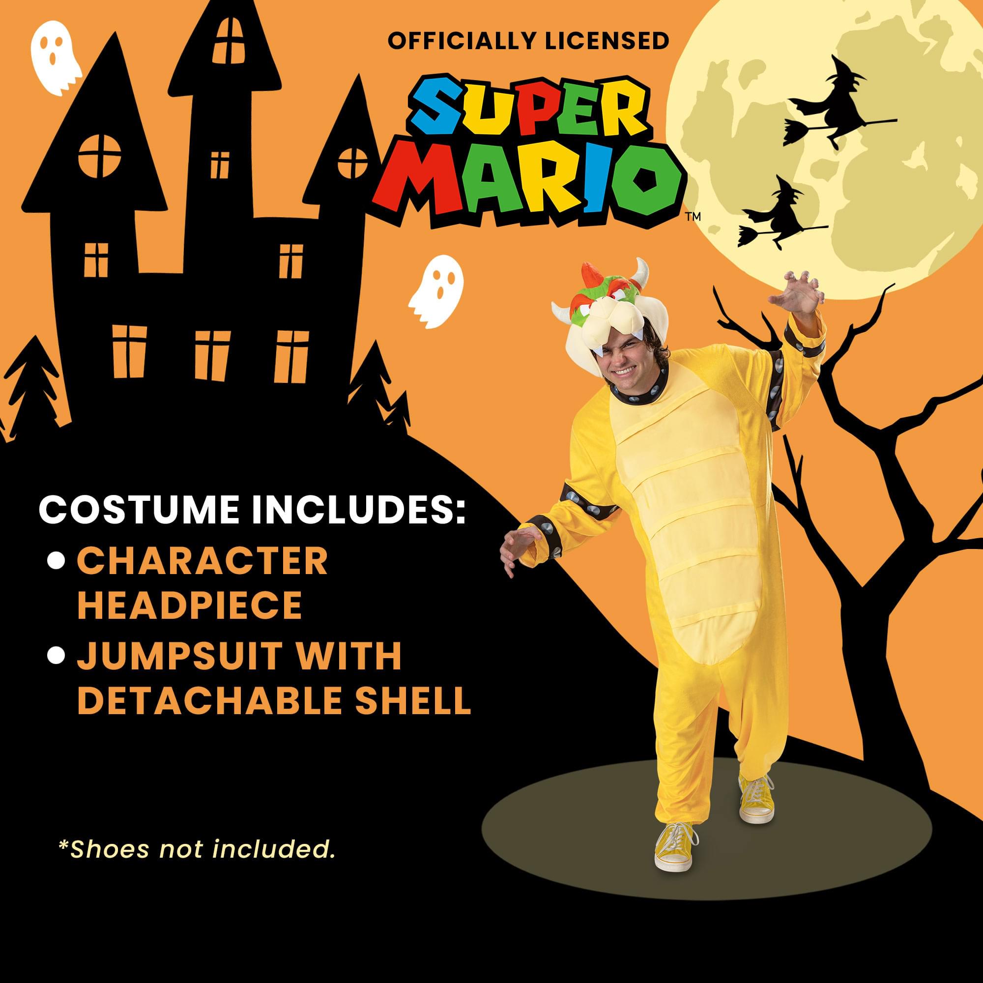 Super Mario Bros. Bowser Hooded Adult Costume