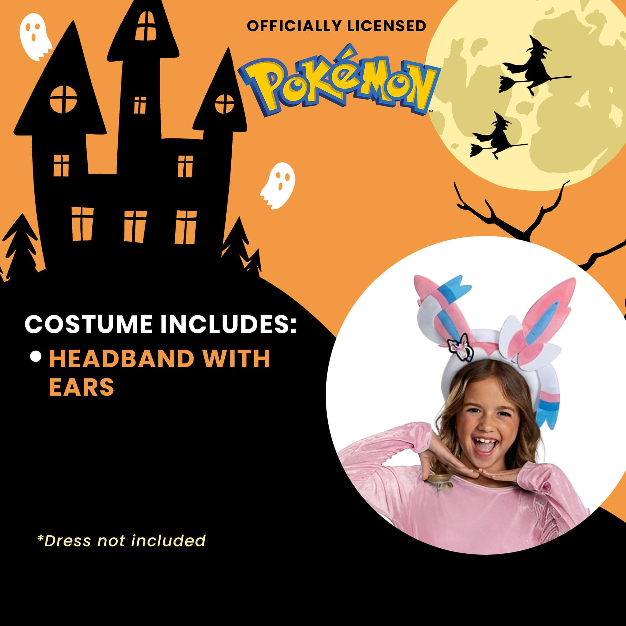 Pokemon Sylveon Costume Ears | Unisize 8+