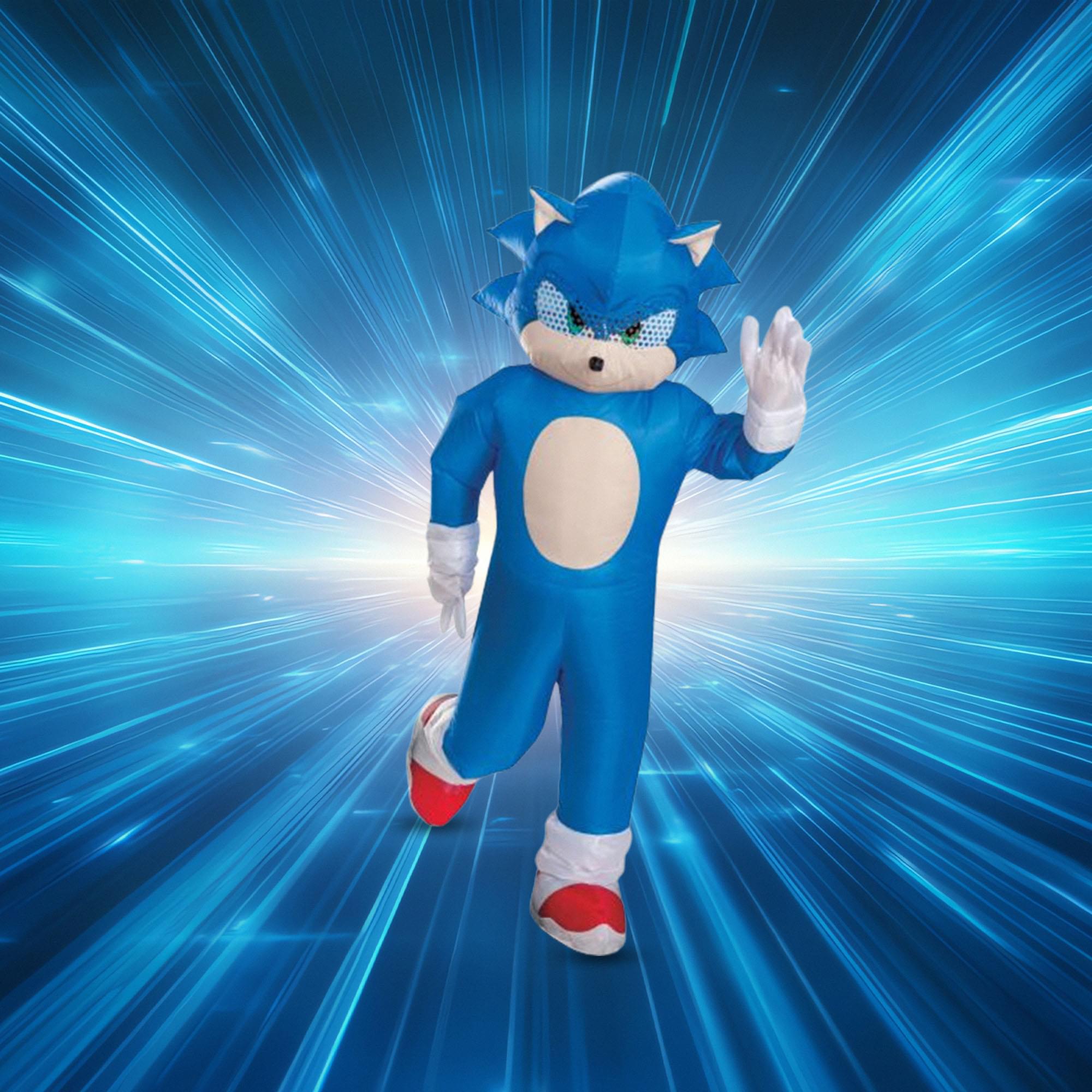Sonic Movie 3 Sonic Inflatable Adult Costume | One Size Fits Most