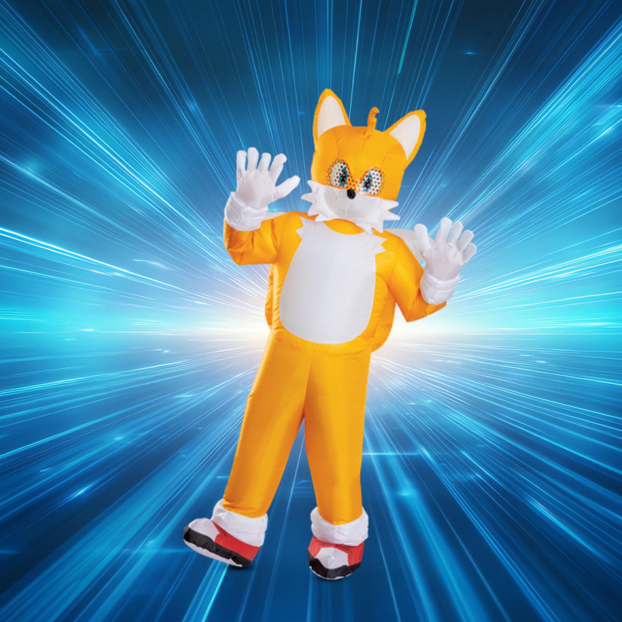Sonic Movie 3 Tails Inflatable Adult Costume | One Size Fits Most