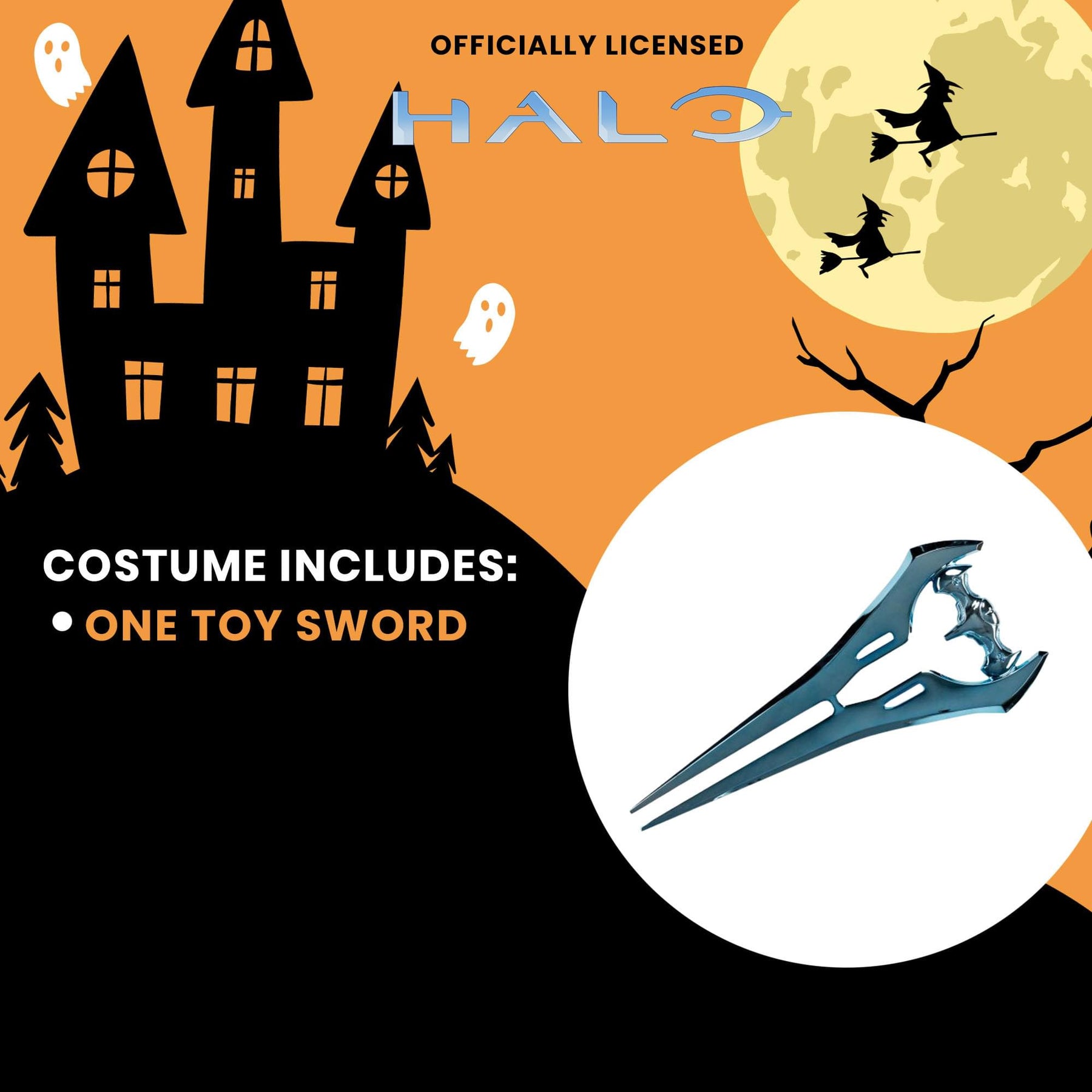 HALO Chrome Energy Sword Costume Accessory