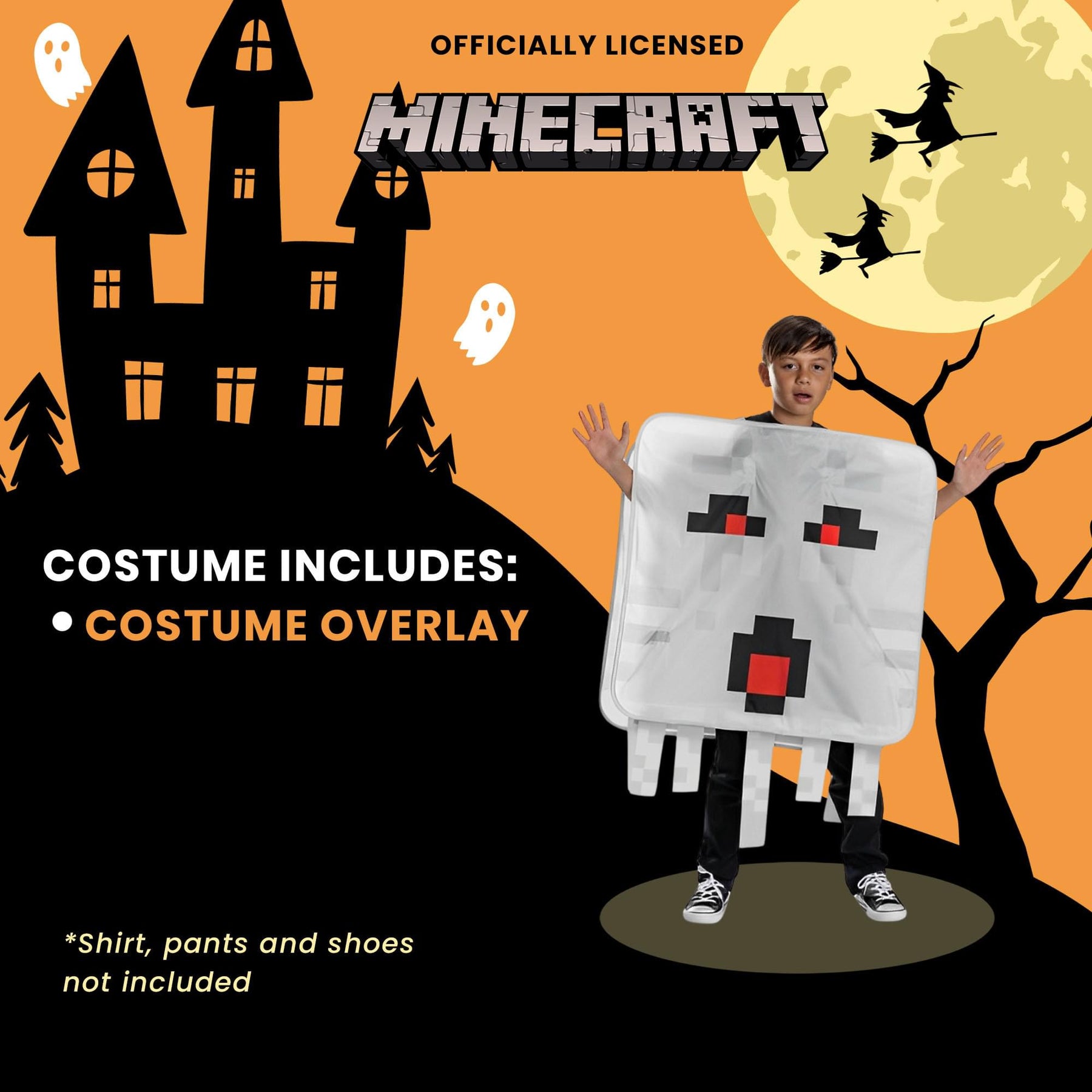 Minecraft Ghast Pop Out Child Costume | Unisize 8+
