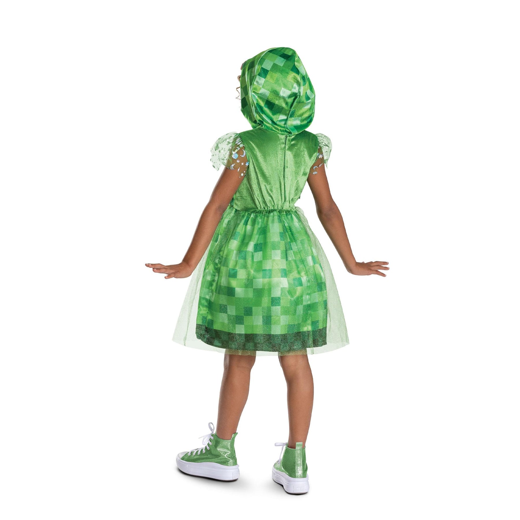 Minecraft Creeper Girl Hooded Child Costume Dress