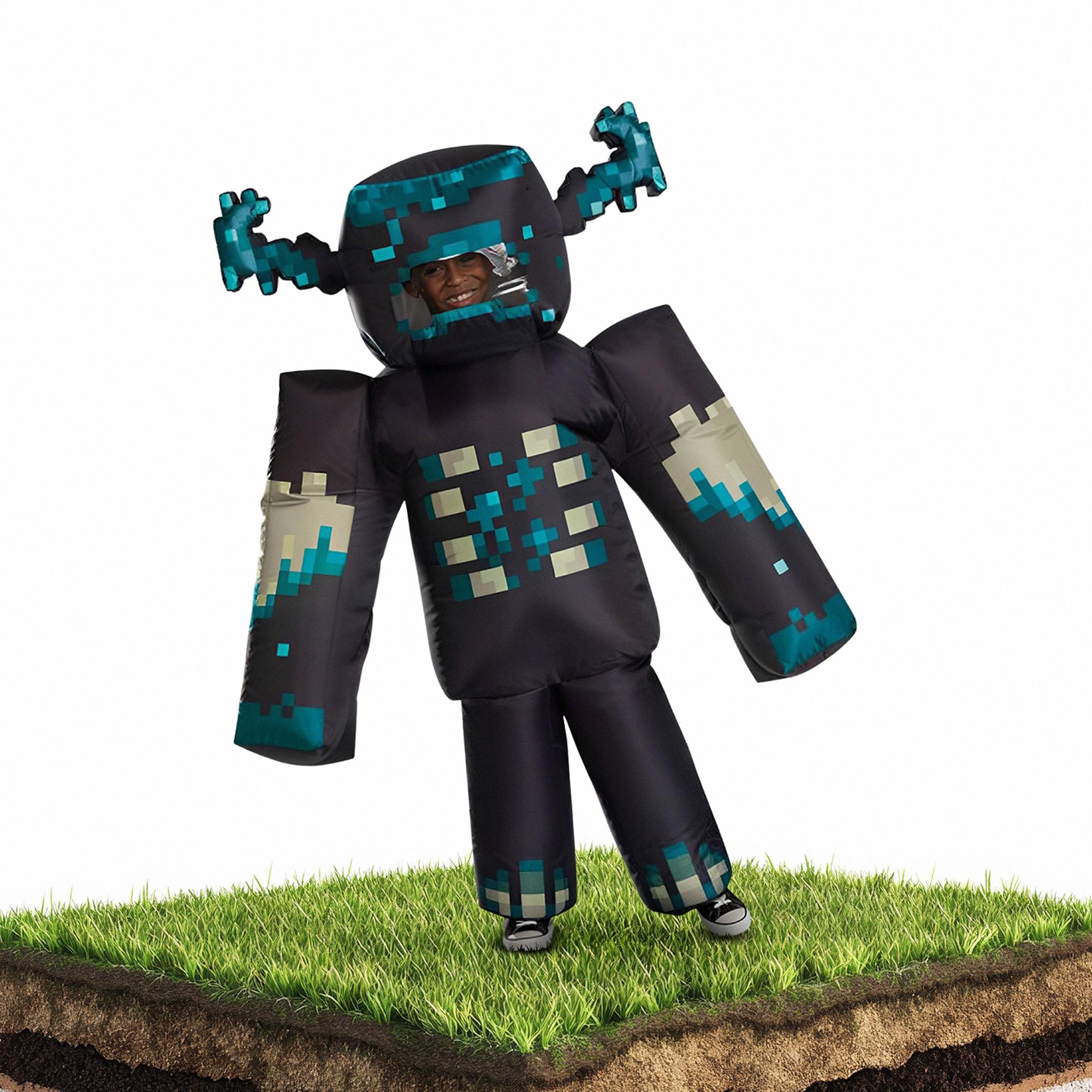 Minecraft Warden Inflatable  Child Costume | One Size Fits Most