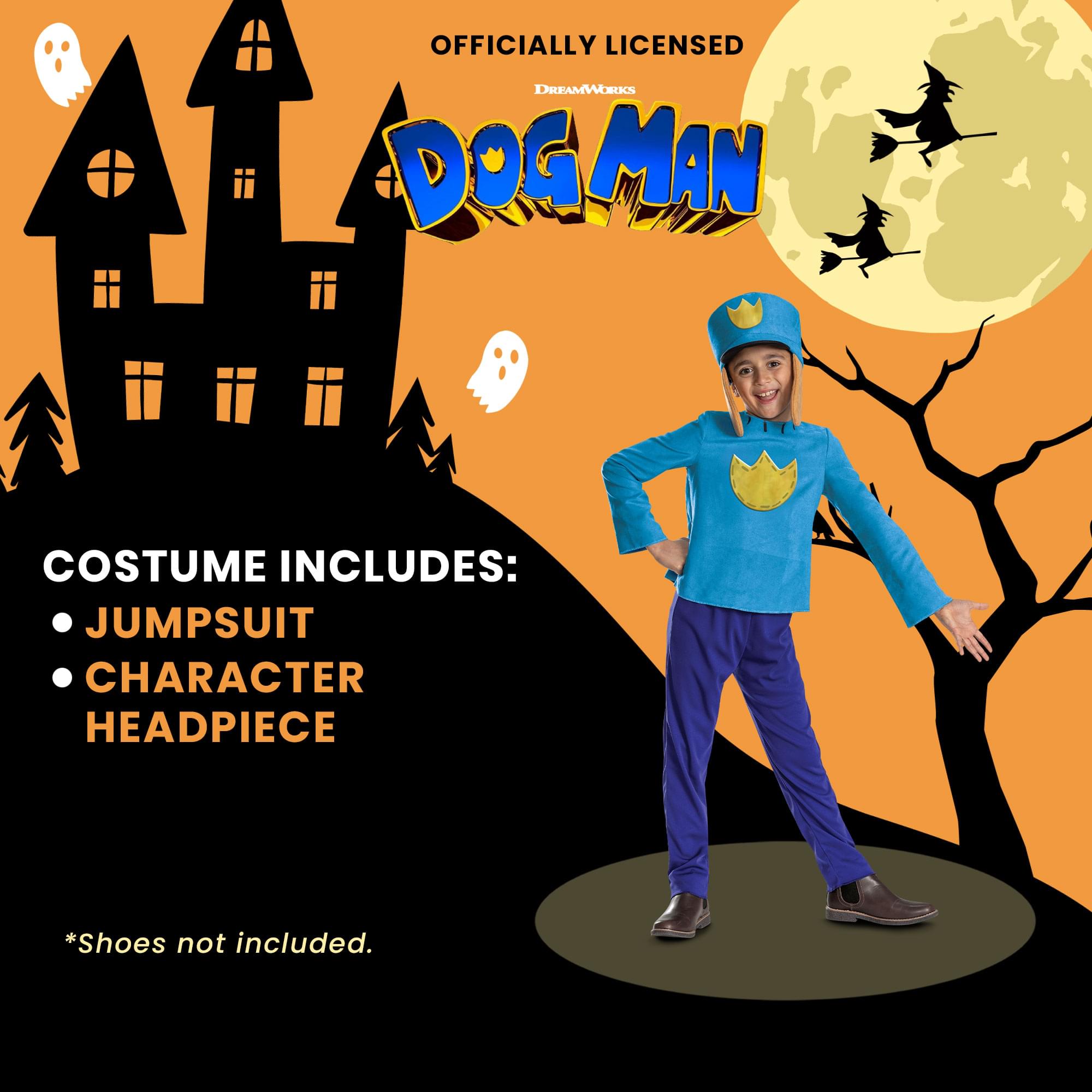 Dog Man Movie Dog Man Classic Child Costume