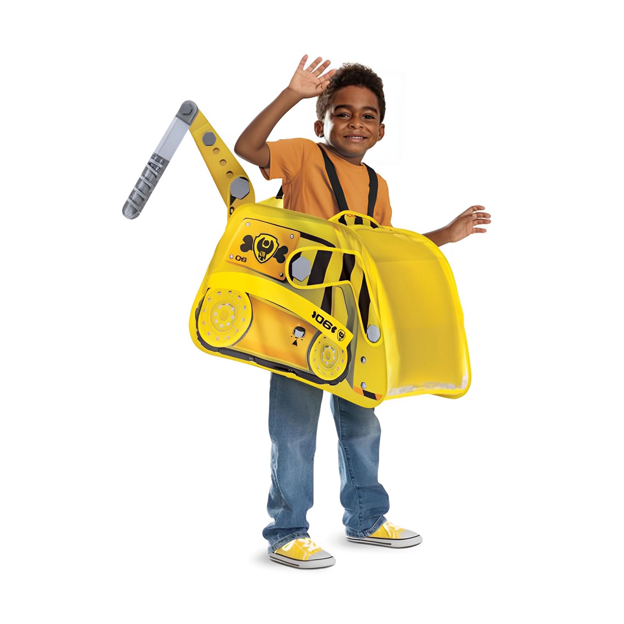 PAW Patrol Rubble Bulldozer Pop Out Child Costume | One Size Up to Size 6