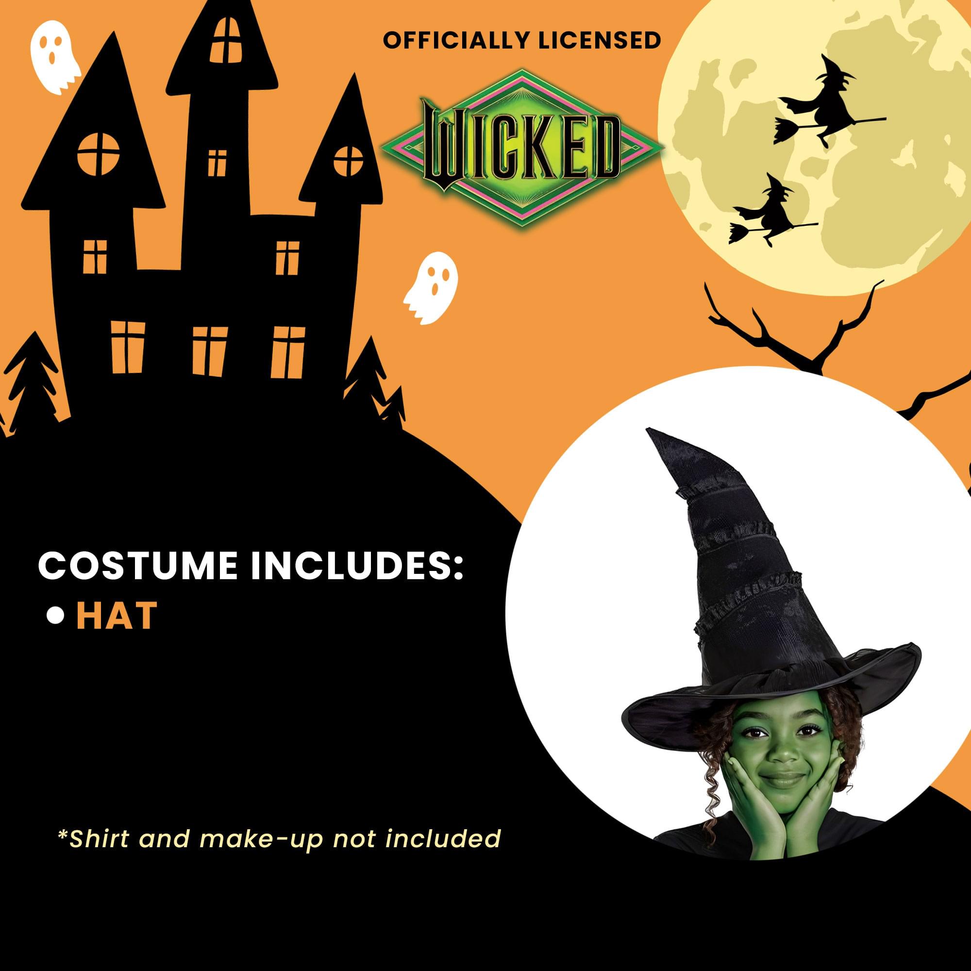 Wicked Elphaba Adult Costume Hat | One Size Fits Most