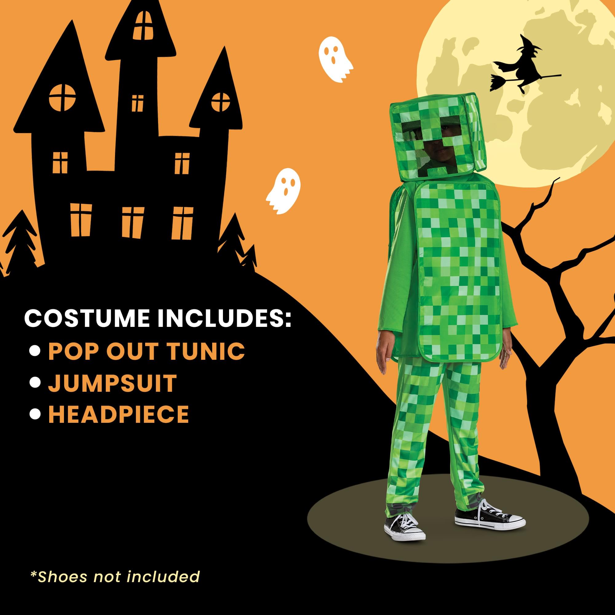 Minecraft Creeper Pop Out Child Costume